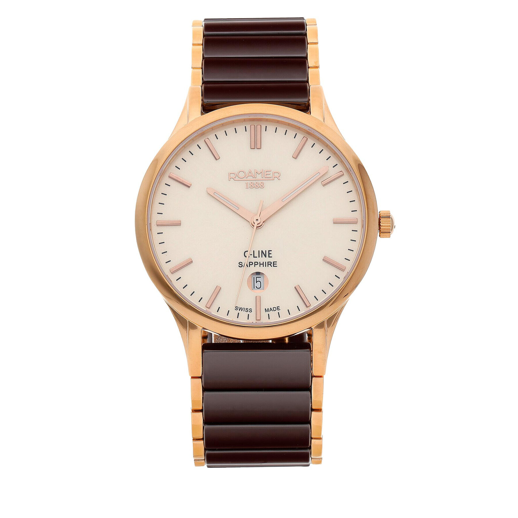 Roamer Часовник C-Line 658833 49 35 63 Кафяв - Pepit.bg