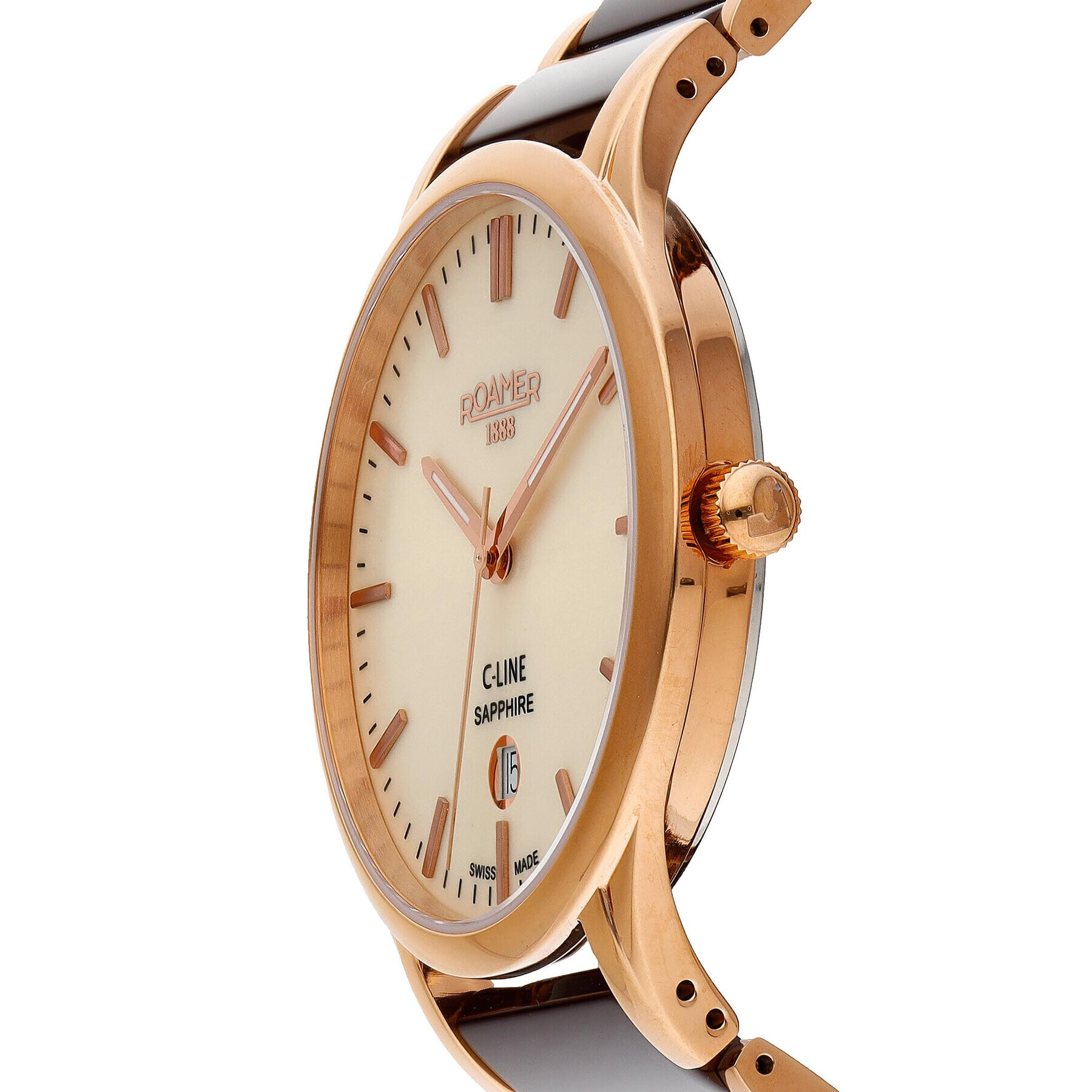 Roamer Часовник C-Line 658833 49 35 63 Кафяв - Pepit.bg