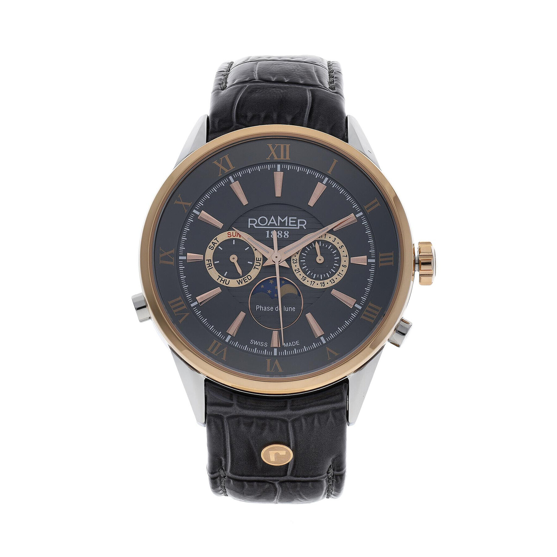 Roamer Часовник Superior Moonphase 508821 47 53 05 Сив - Pepit.bg