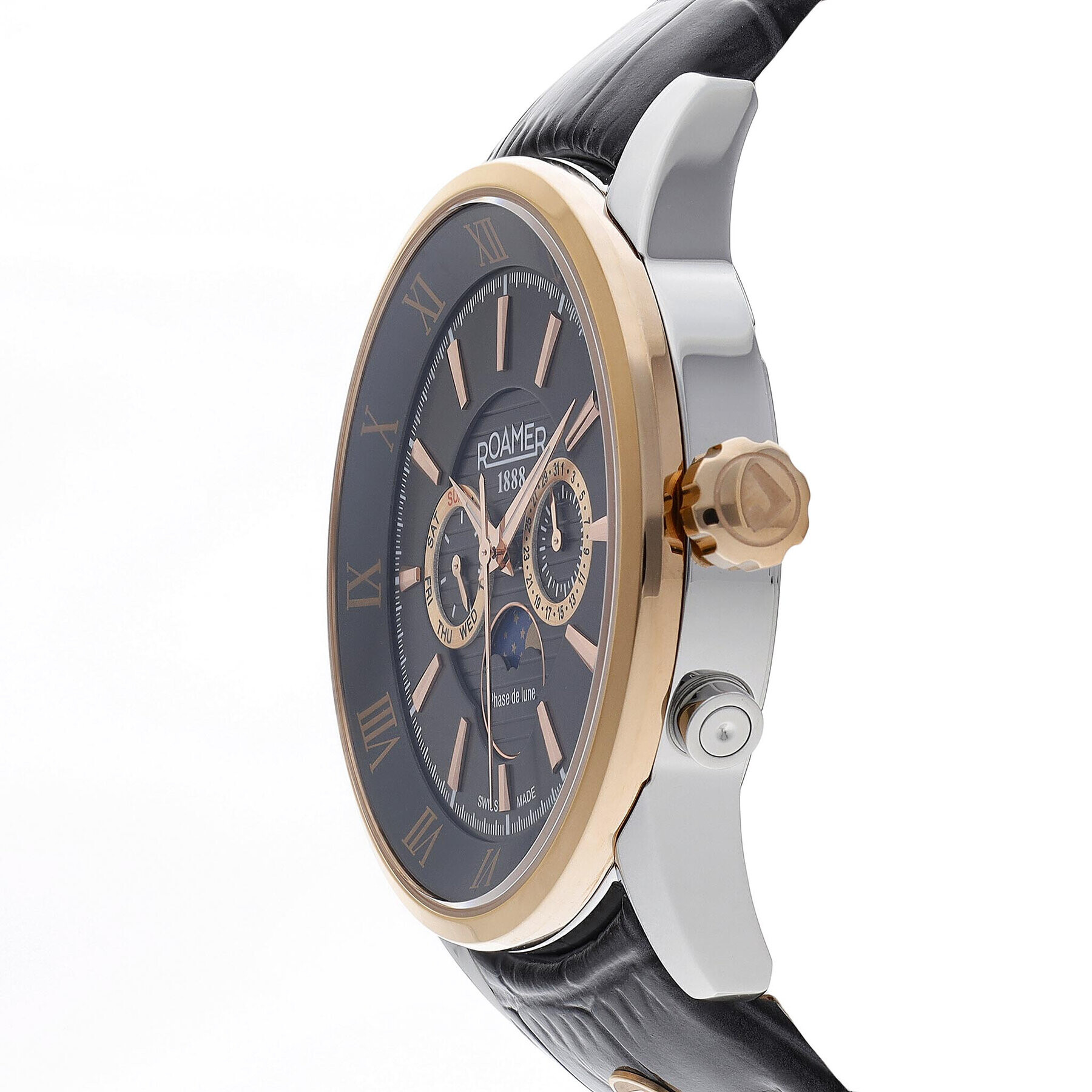 Roamer Часовник Superior Moonphase 508821 47 53 05 Сив - Pepit.bg
