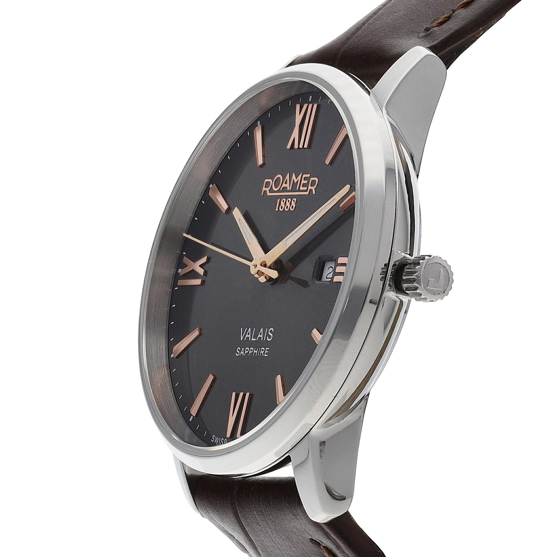Roamer Часовник Valais 958844 41 53 05 Кафяв - Pepit.bg