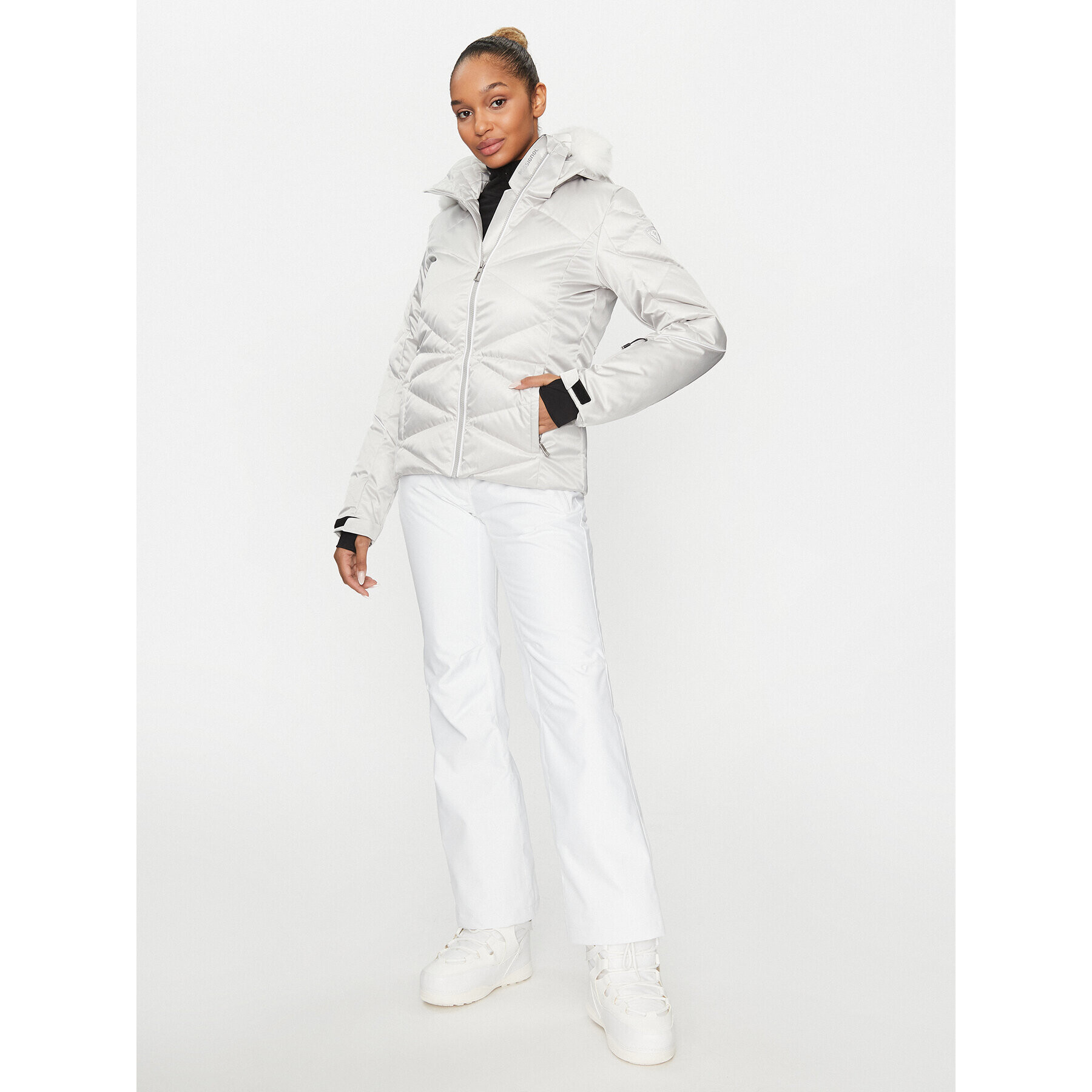 Rossignol Скиорско яке Staci Metallic Сребрист Standard Fit - Pepit.bg
