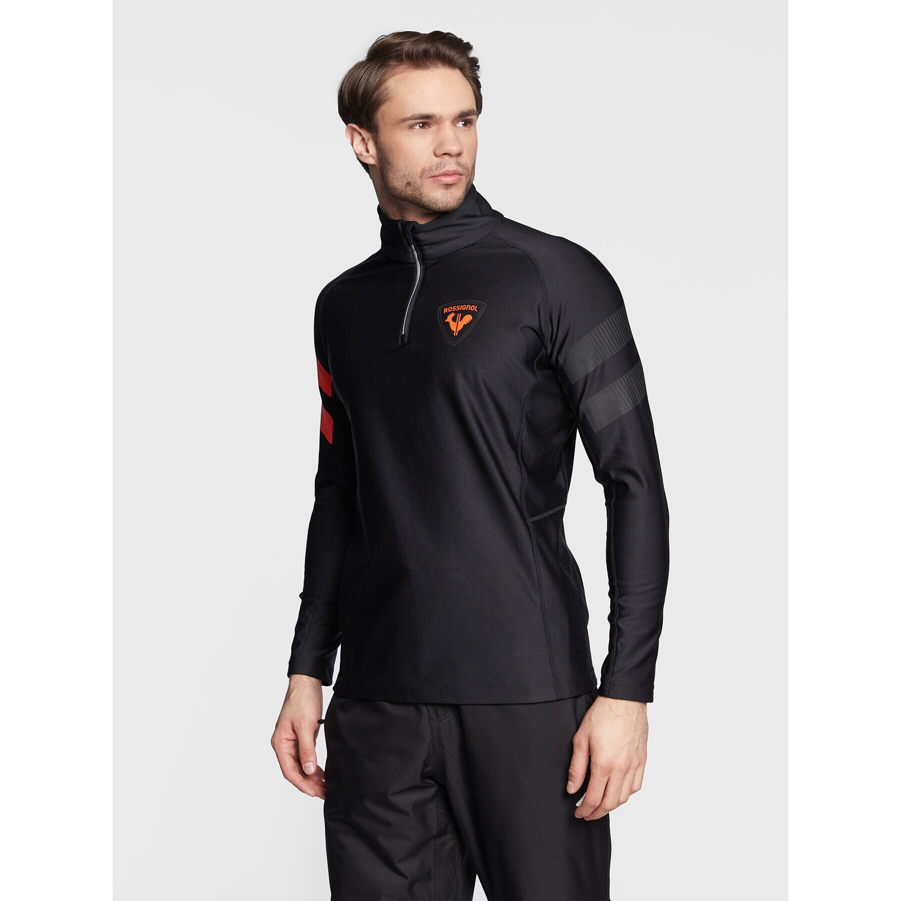 Rossignol Суитшърт от техническо трико Classique Hero RLLML03 Черен Slim Fit - Pepit.bg