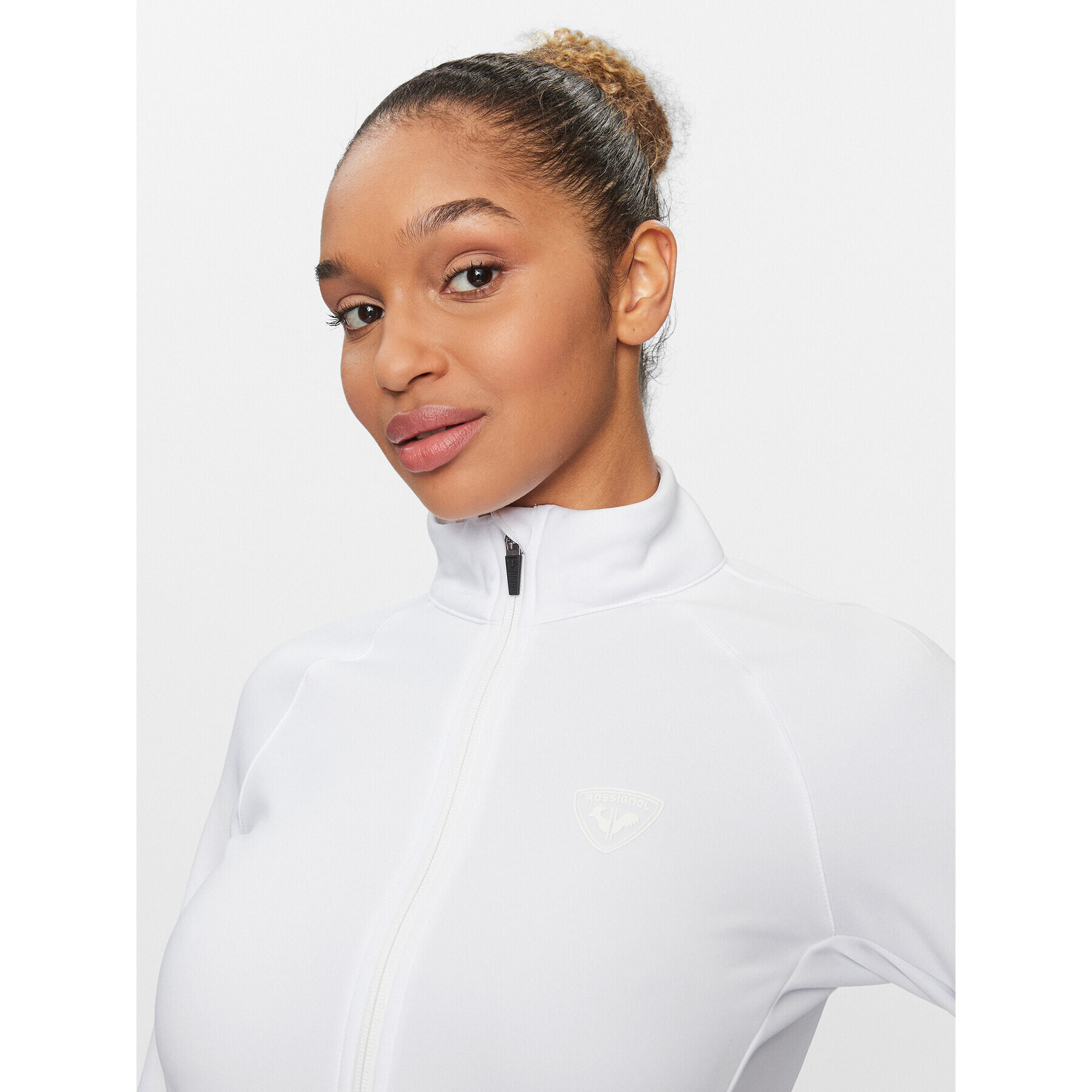 Rossignol Суитшърт W Classique Clim RLMWL05 Бял Regular Fit - Pepit.bg