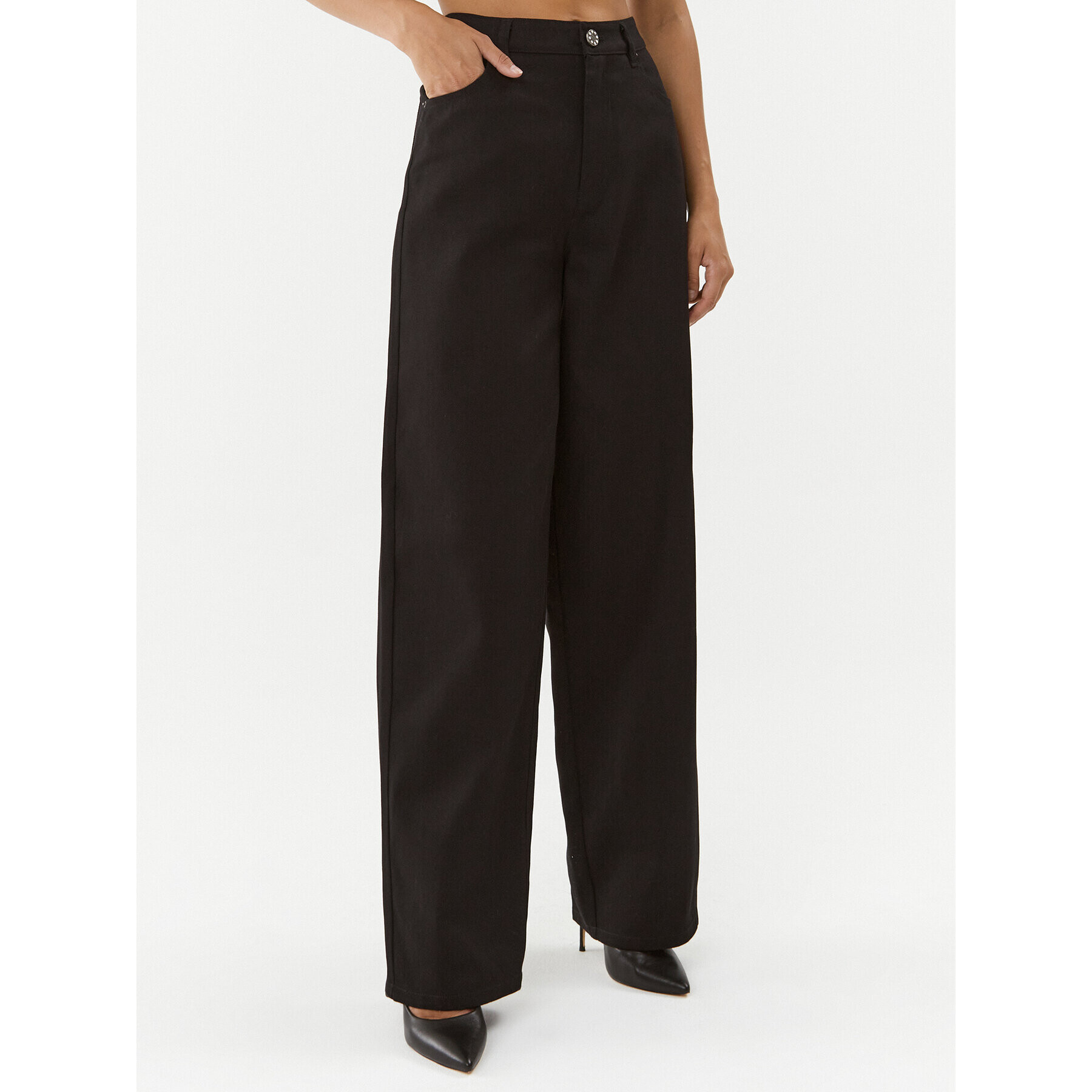 ROTATE Дънки Twill 111204100 Черен Regular Fit - Pepit.bg