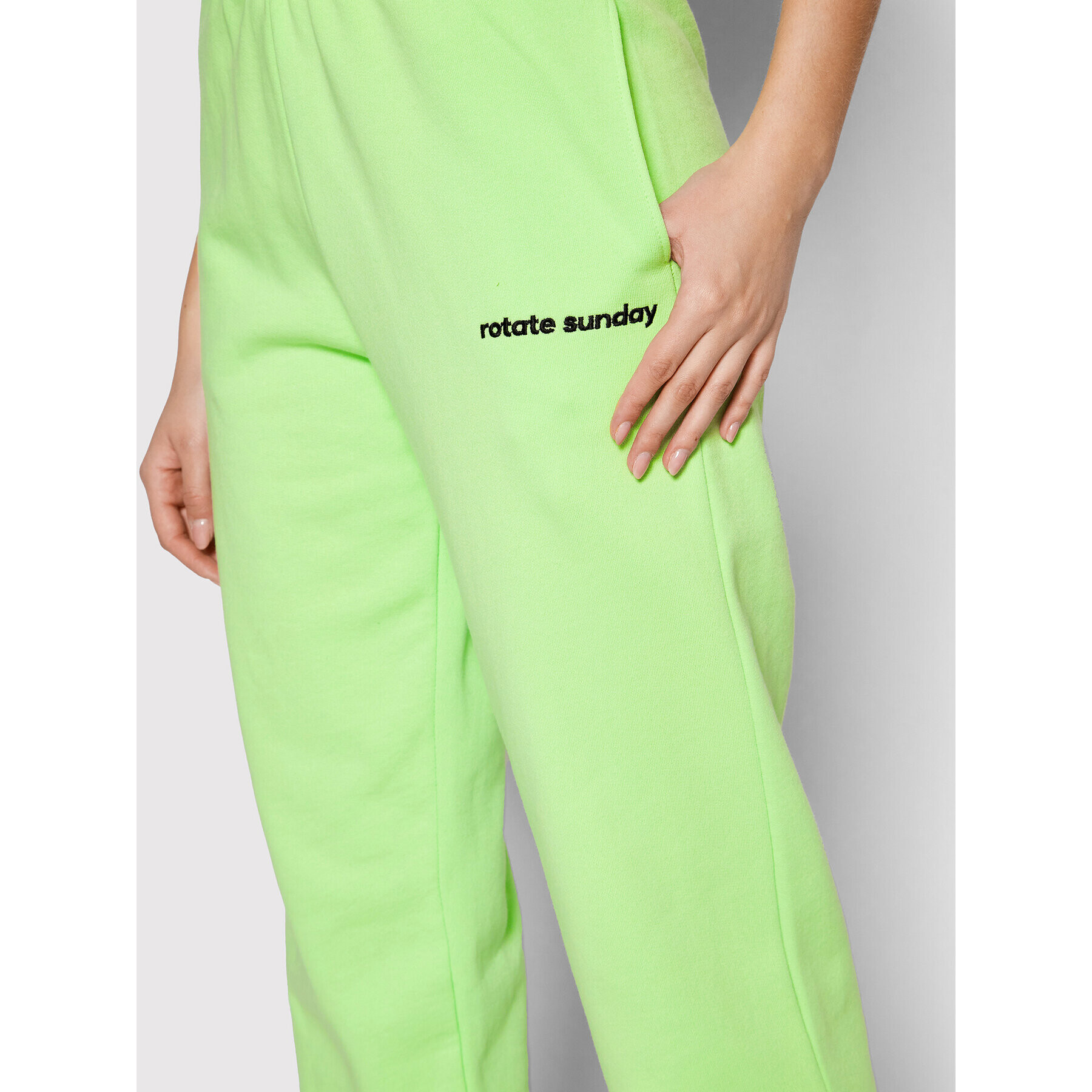ROTATE Долнище анцуг Mimi RT1306 Зелен Loose Fit - Pepit.bg