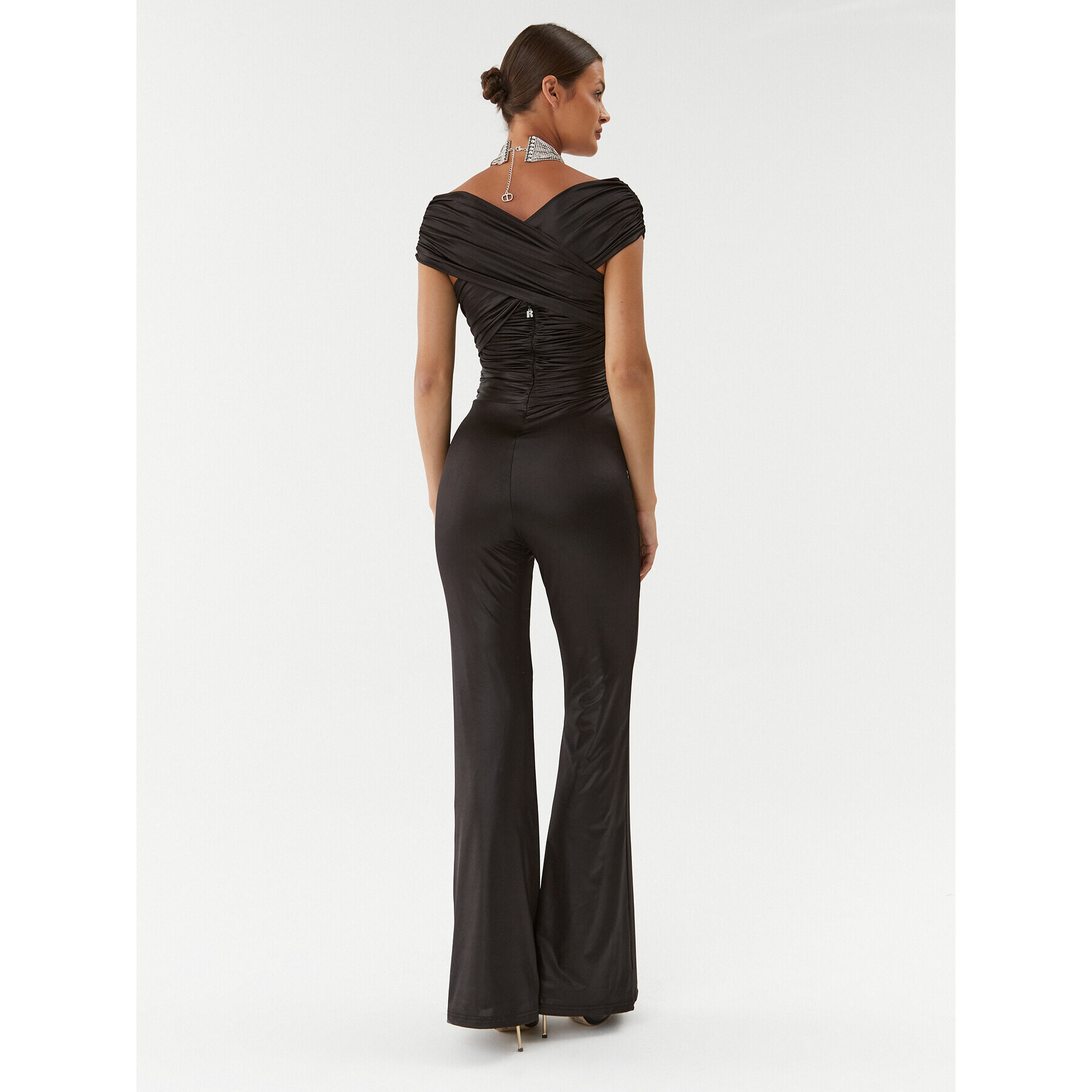 ROTATE Гащеризон Coated Jersey Jumpsuit 111023100 Черен Regular Fit - Pepit.bg