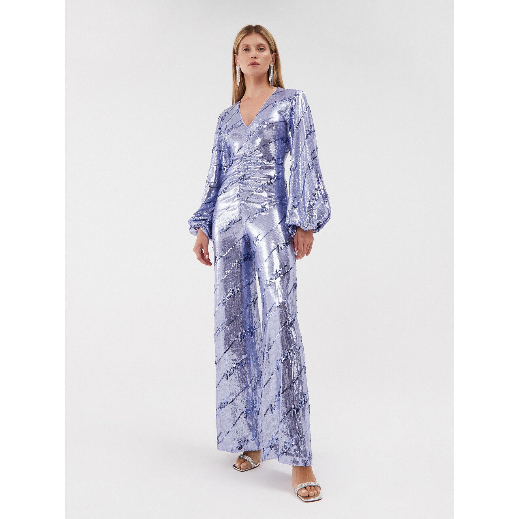 ROTATE Гащеризон Sequins Jumpsuit 1114532846 Виолетов Regular Fit - Pepit.bg