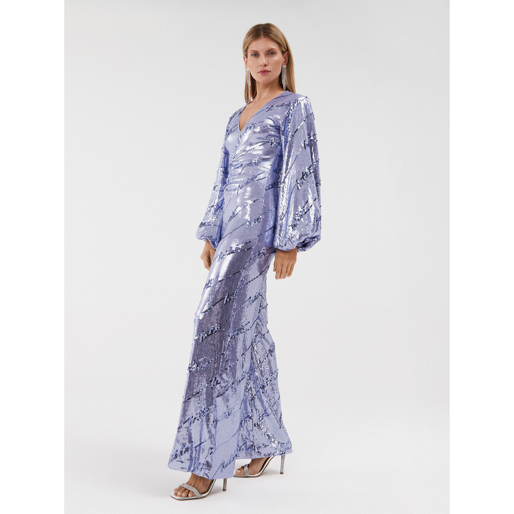 ROTATE Гащеризон Sequins Jumpsuit 1114532846 Виолетов Regular Fit - Pepit.bg