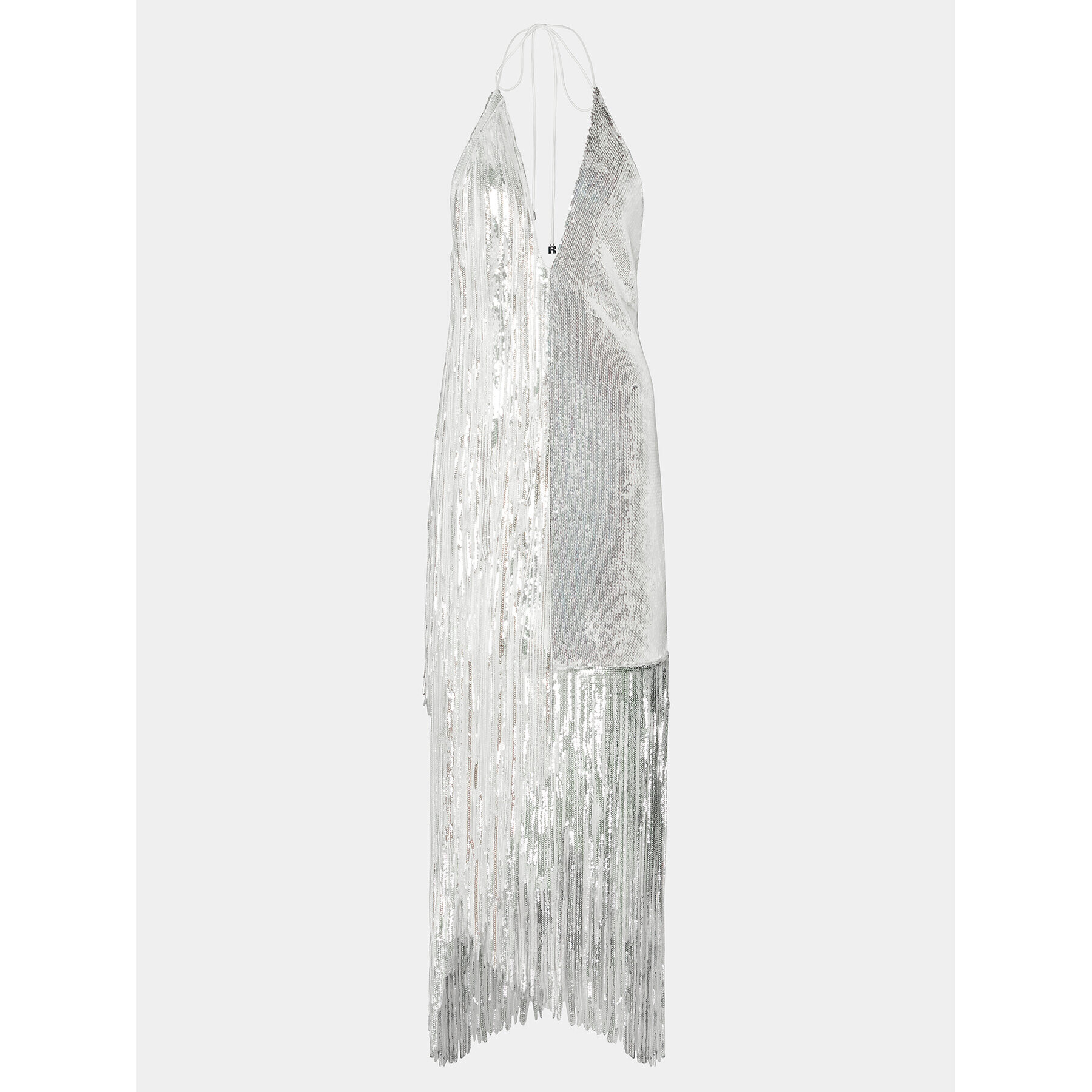 ROTATE Коктейлна рокля 111604 Бял Slim Fit - Pepit.bg