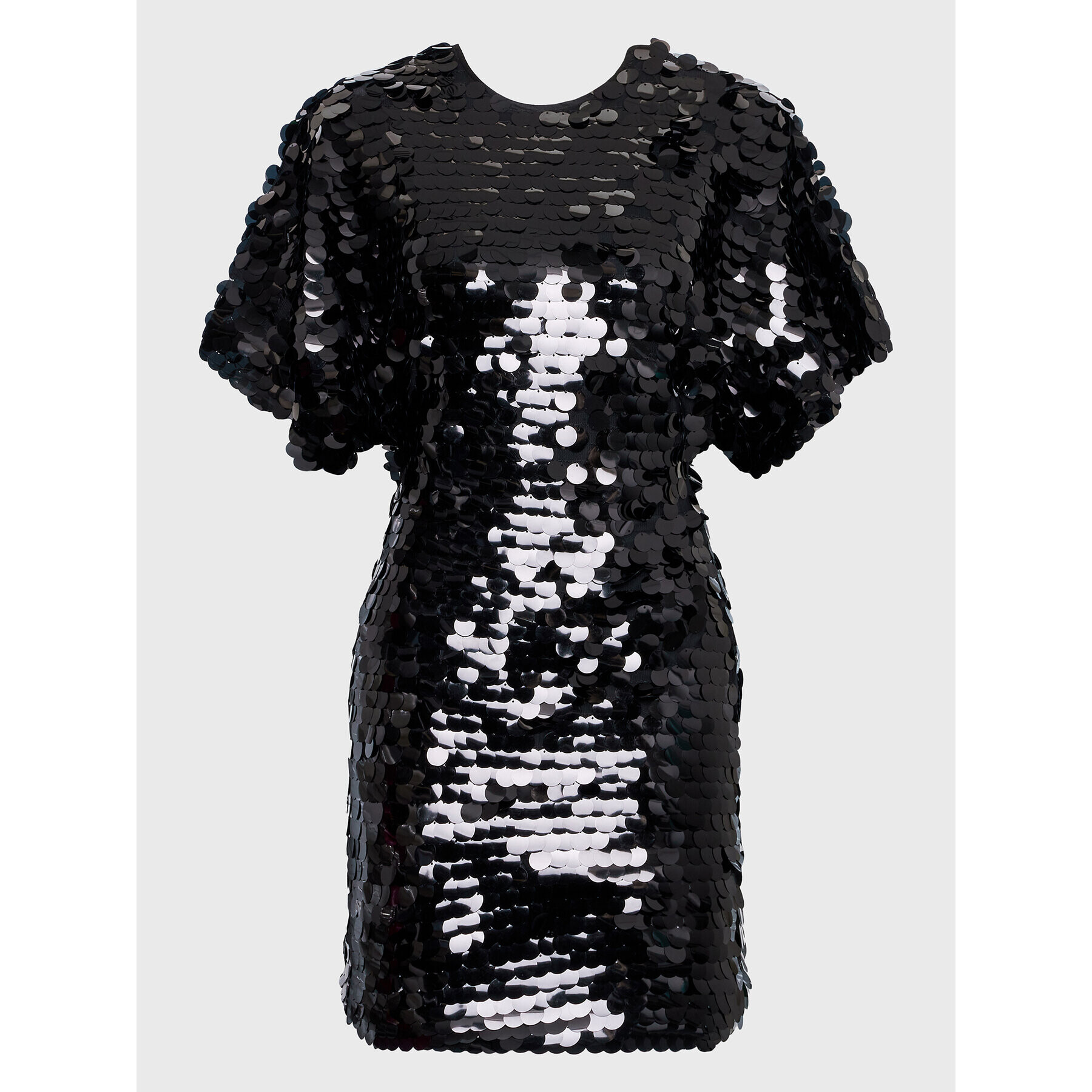 ROTATE Коктейлна рокля Big Sequins RT2246 Черен Slim Fit - Pepit.bg