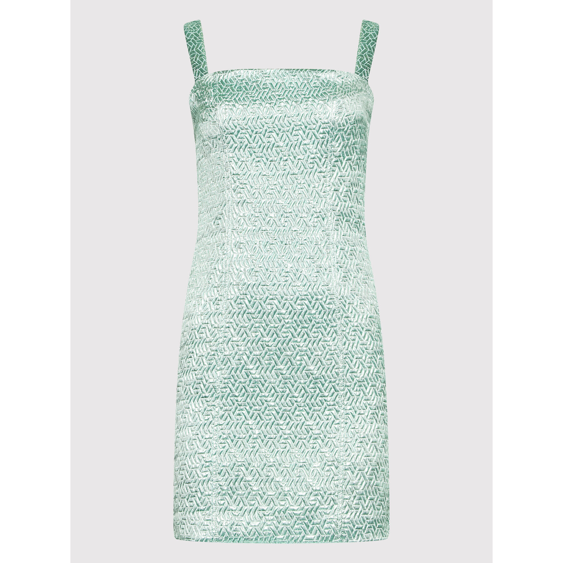 ROTATE Коктейлна рокля Herlina RT1107 Зелен Slim Fit - Pepit.bg