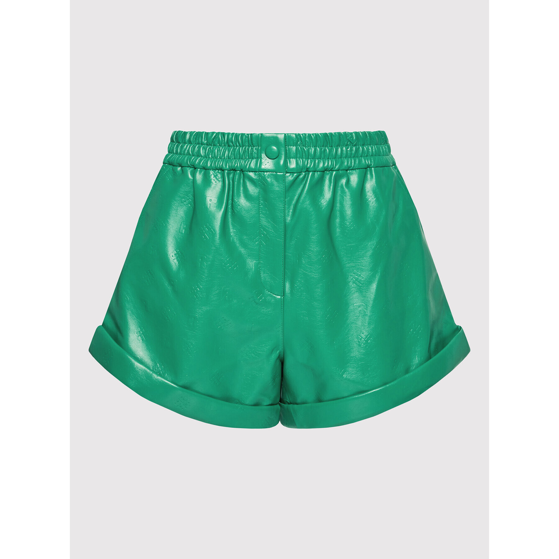 ROTATE Кожени шорти Belina Shorts RT1080 Зелен Regular Fit - Pepit.bg