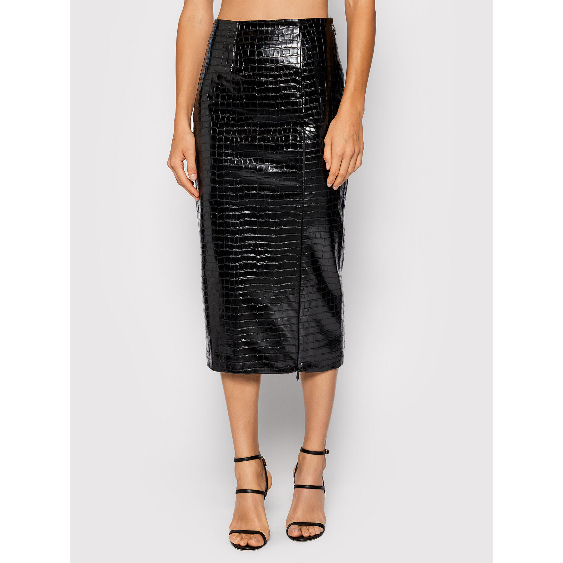 ROTATE Пола от имитация на кожа Leeds Pencil Skirt-RT545 Черен Regular Fit - Pepit.bg