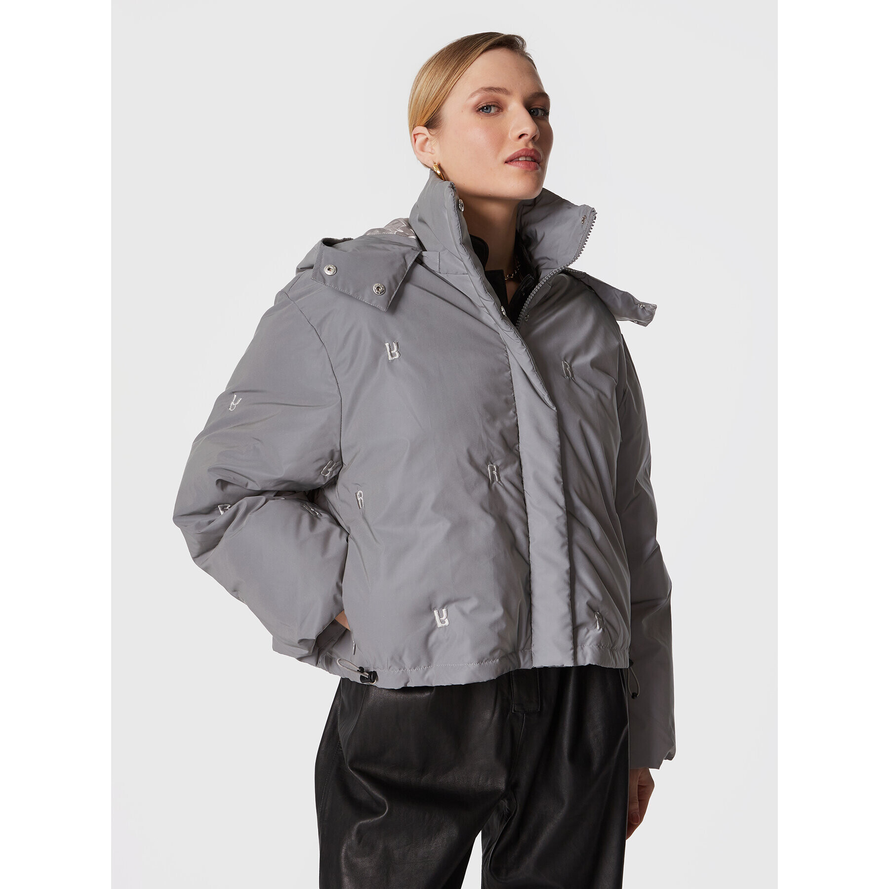 ROTATE Пухено яке Padded Quilt RT2096 Сив Regular Fit - Pepit.bg