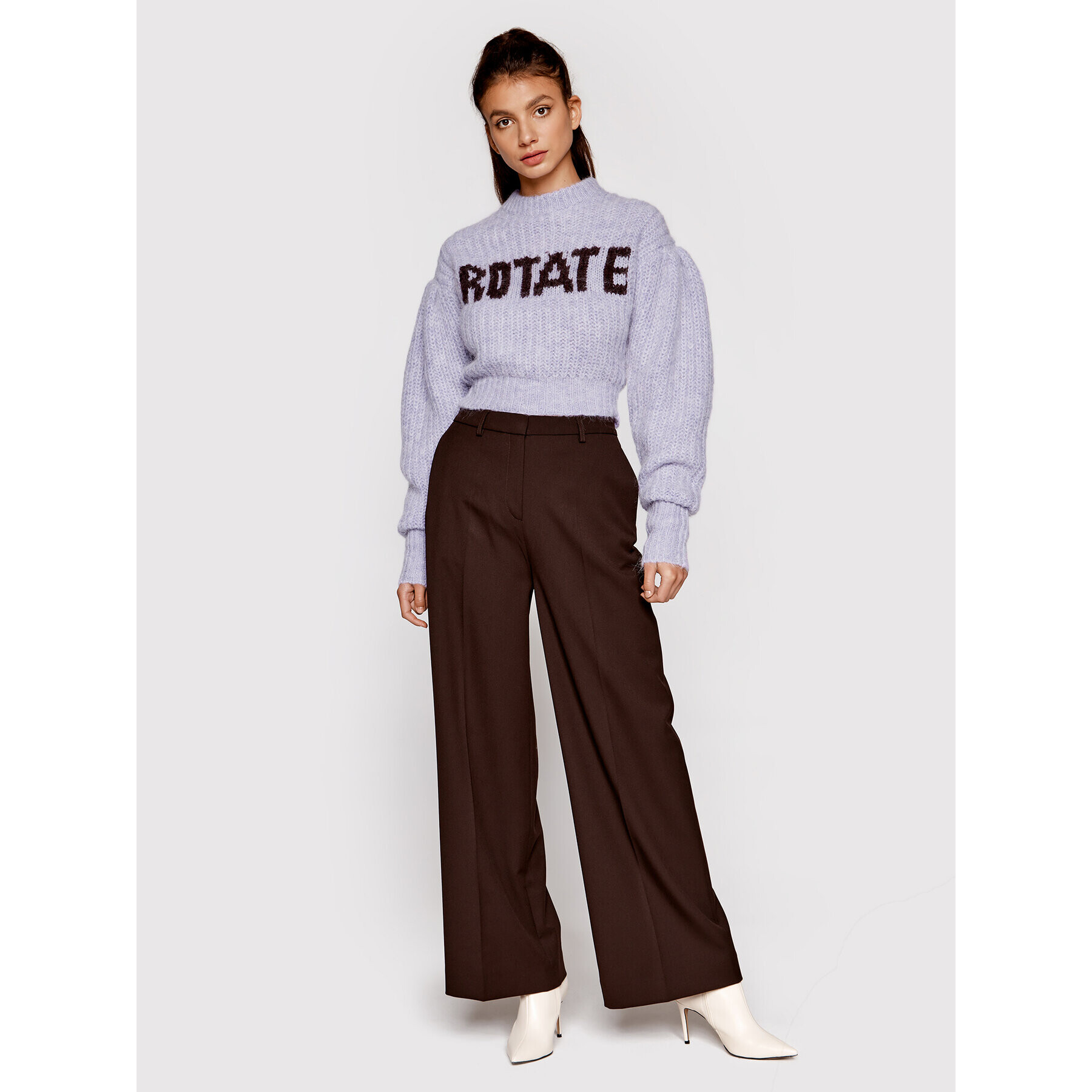 ROTATE Пуловер Adley RT1514 Виолетов Regular Fit - Pepit.bg