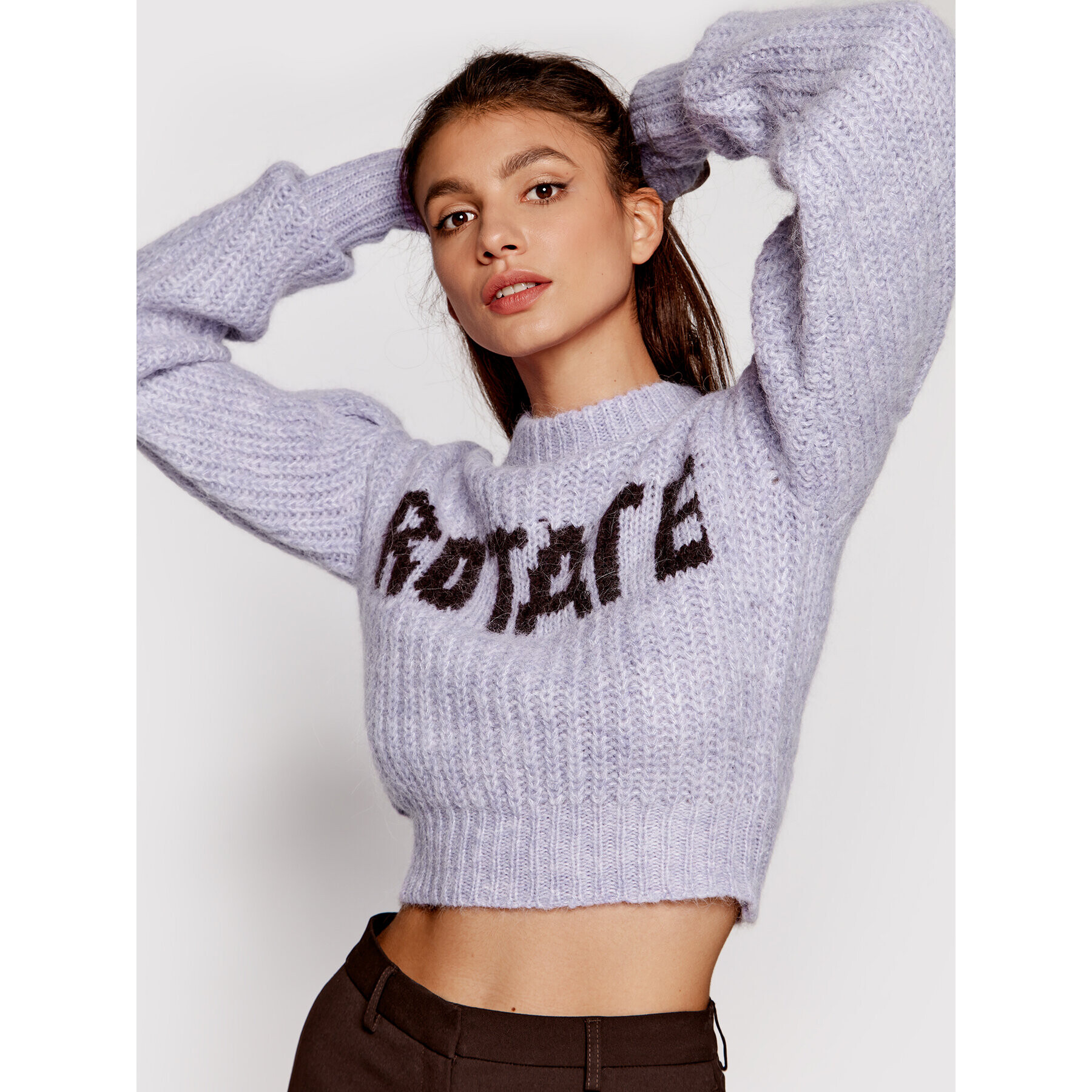 ROTATE Пуловер Adley RT1514 Виолетов Regular Fit - Pepit.bg