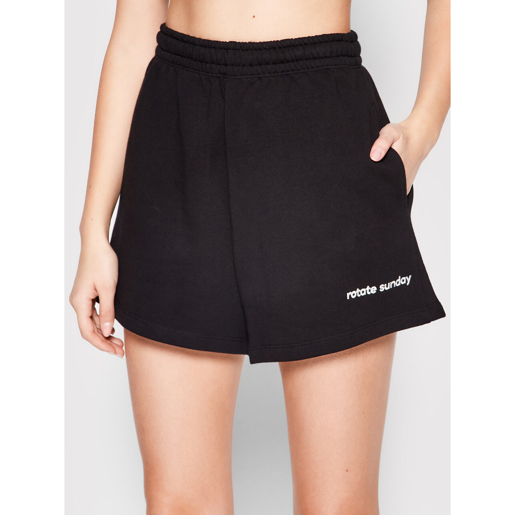 ROTATE Спортни шорти Roda RT1456 Черен Loose Fit - Pepit.bg