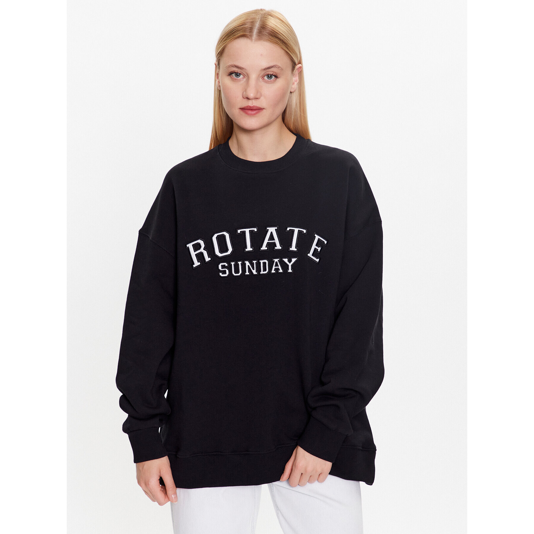 ROTATE Суитшърт Iris 700125100 Черен Regular Fit - Pepit.bg