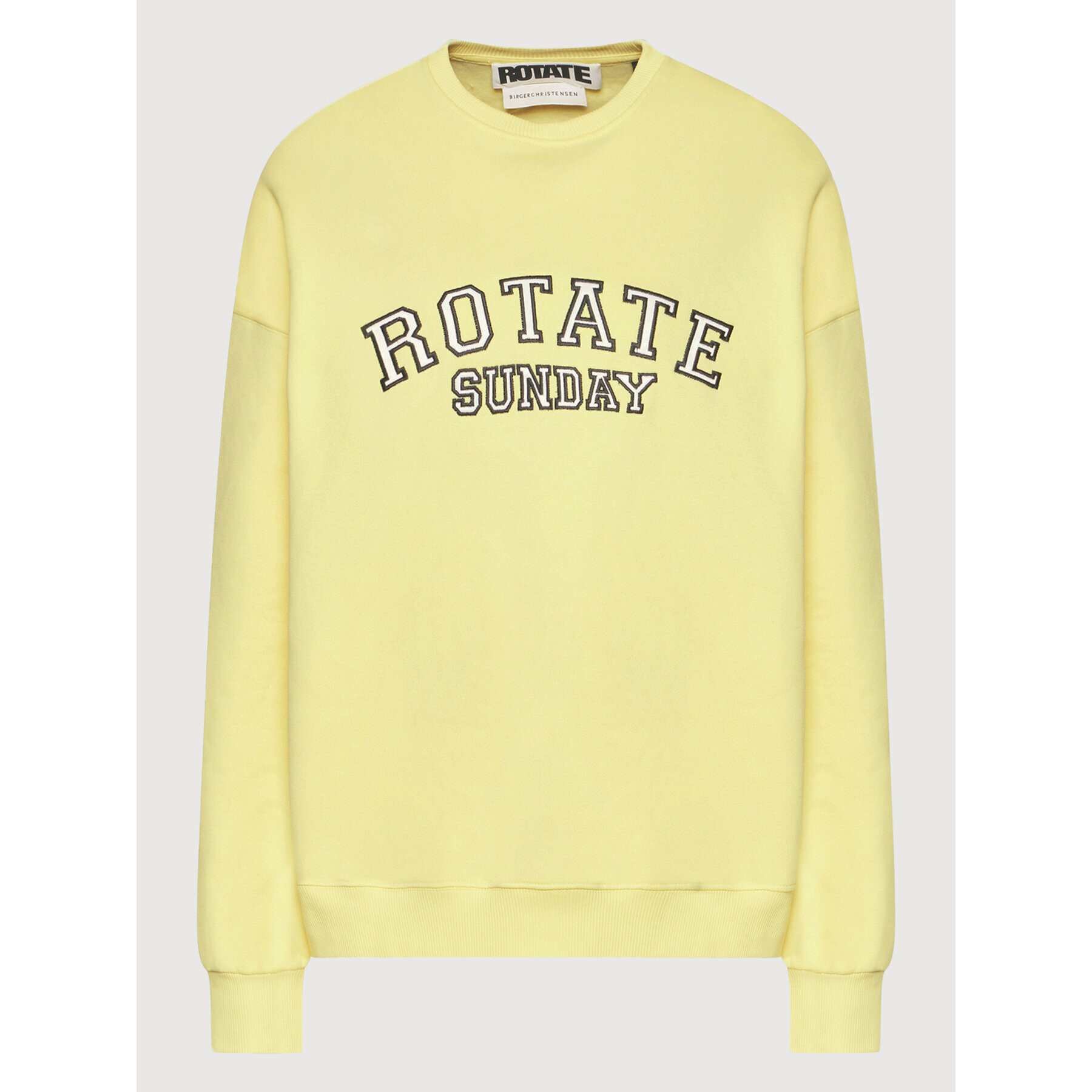 ROTATE Суитшърт Iris Crewneck RT751 Жълт Oversize - Pepit.bg