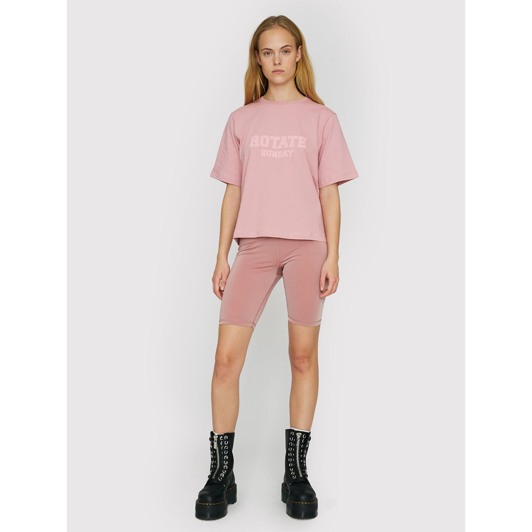 ROTATE Тишърт Aster RT455 Розов Loose Fit - Pepit.bg