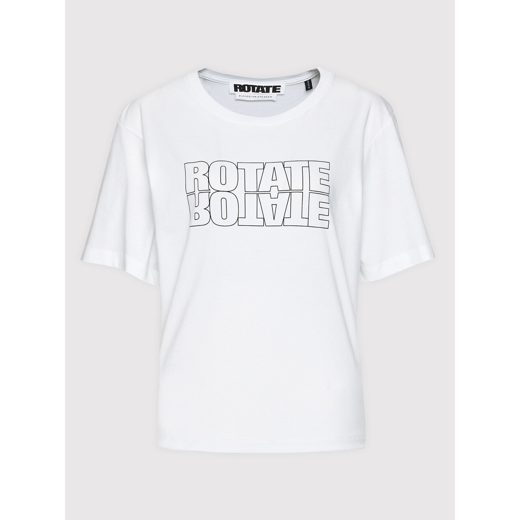 ROTATE Тишърт Aster Tee RT443 Бял Loose Fit - Pepit.bg