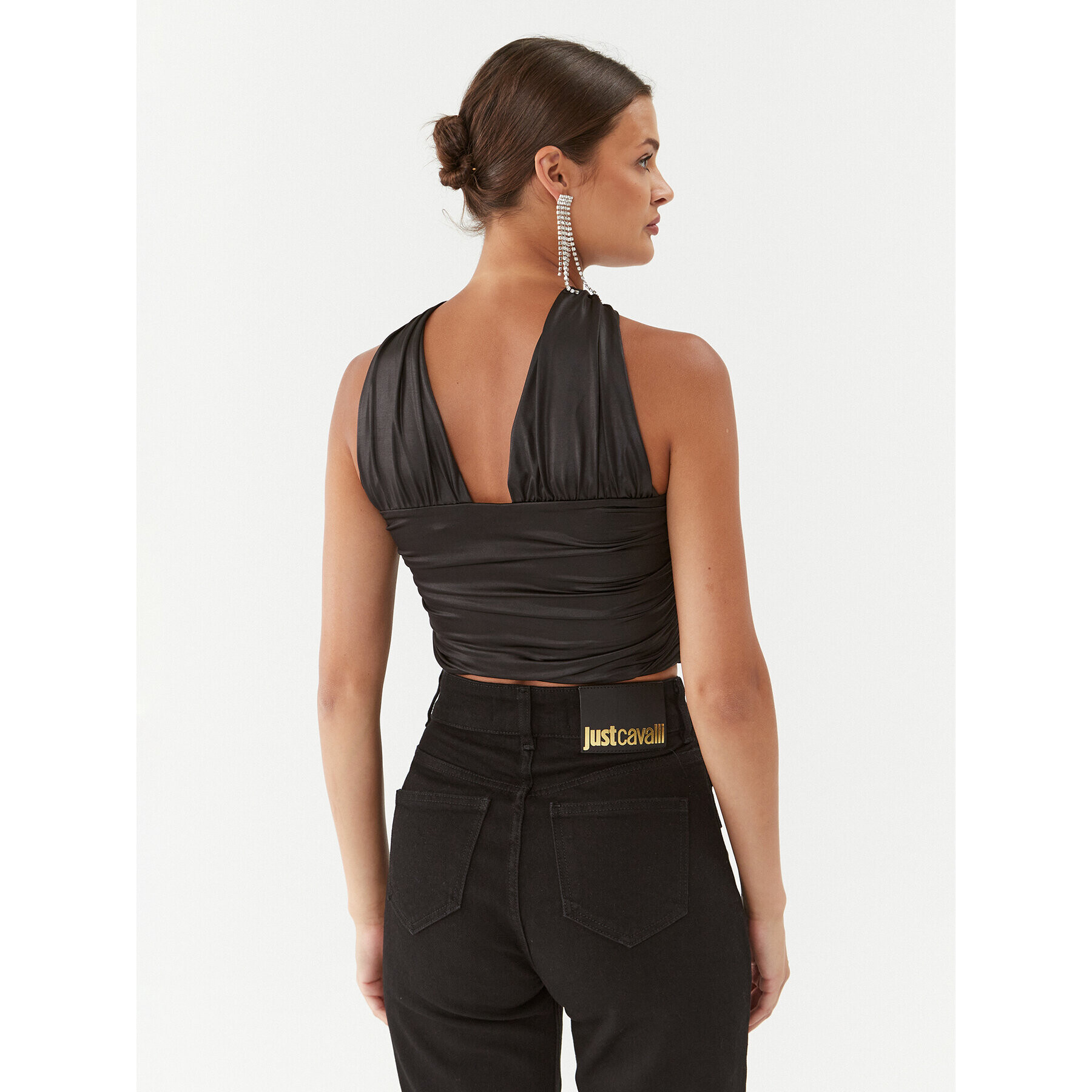 ROTATE топ Coated 111021100 Черен Cropp Fit - Pepit.bg