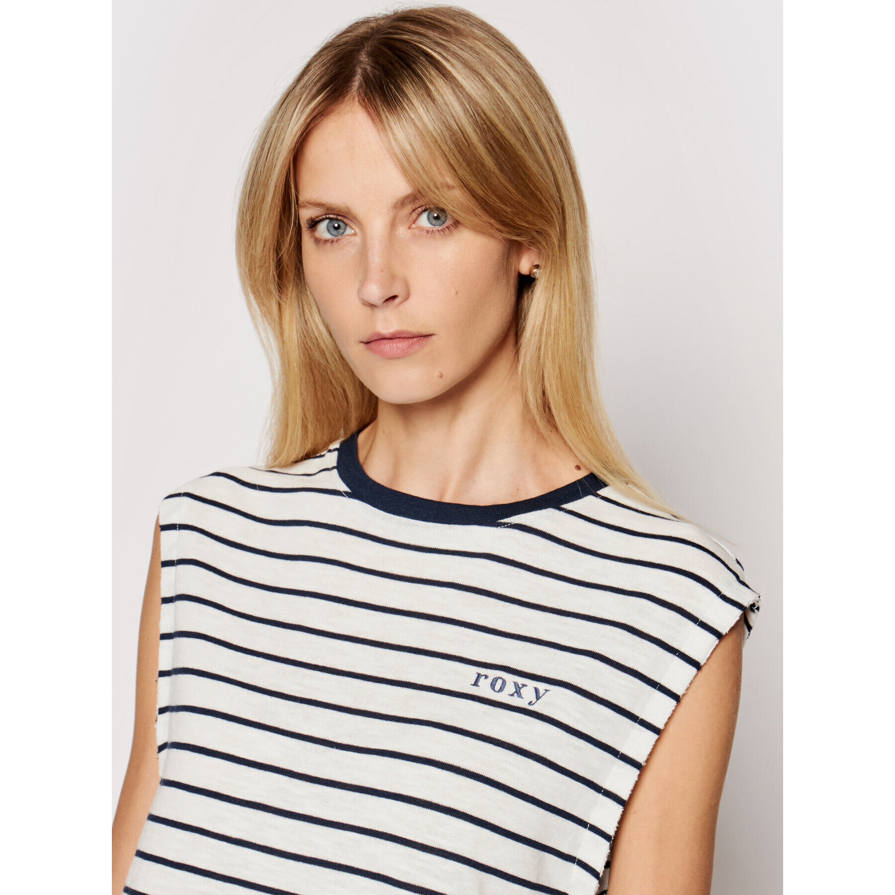 Roxy Блуза Good Eyes ERJZT05125 Бял Loose Fit - Pepit.bg