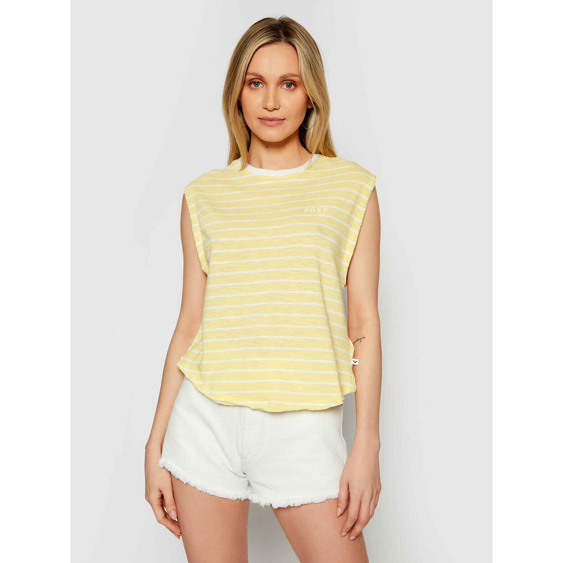 Roxy Блуза Good Eyes ERJZT05125 Жълт Loose Fit - Pepit.bg