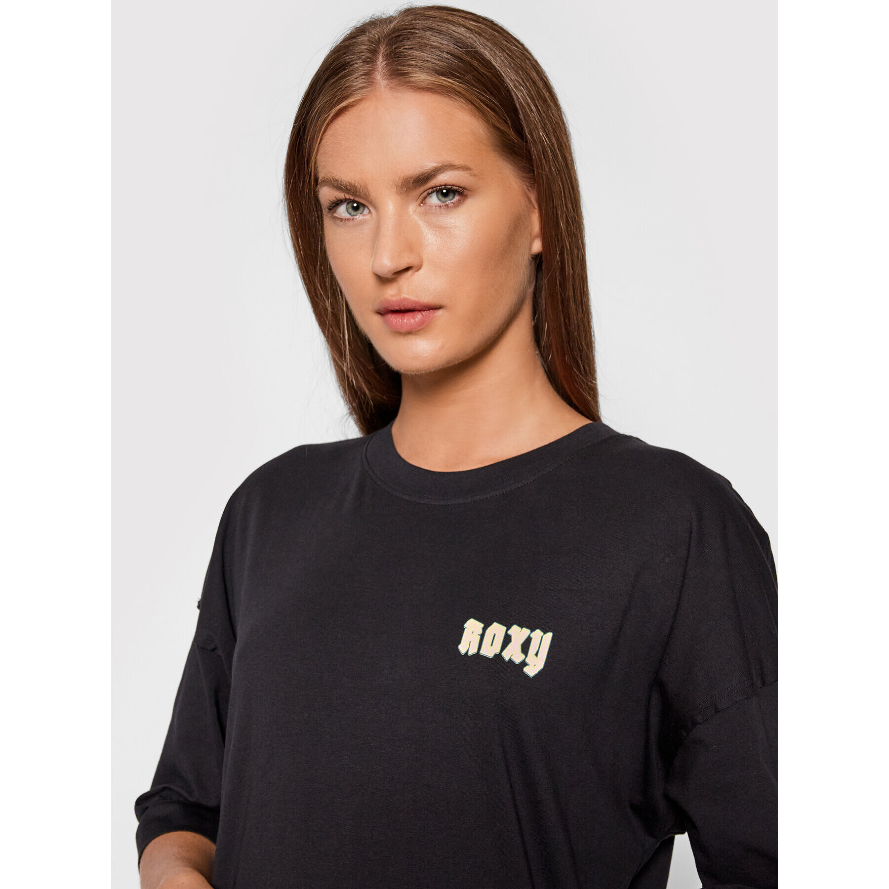 Roxy Блуза Macrame ERJZT05254 Черен Oversize - Pepit.bg