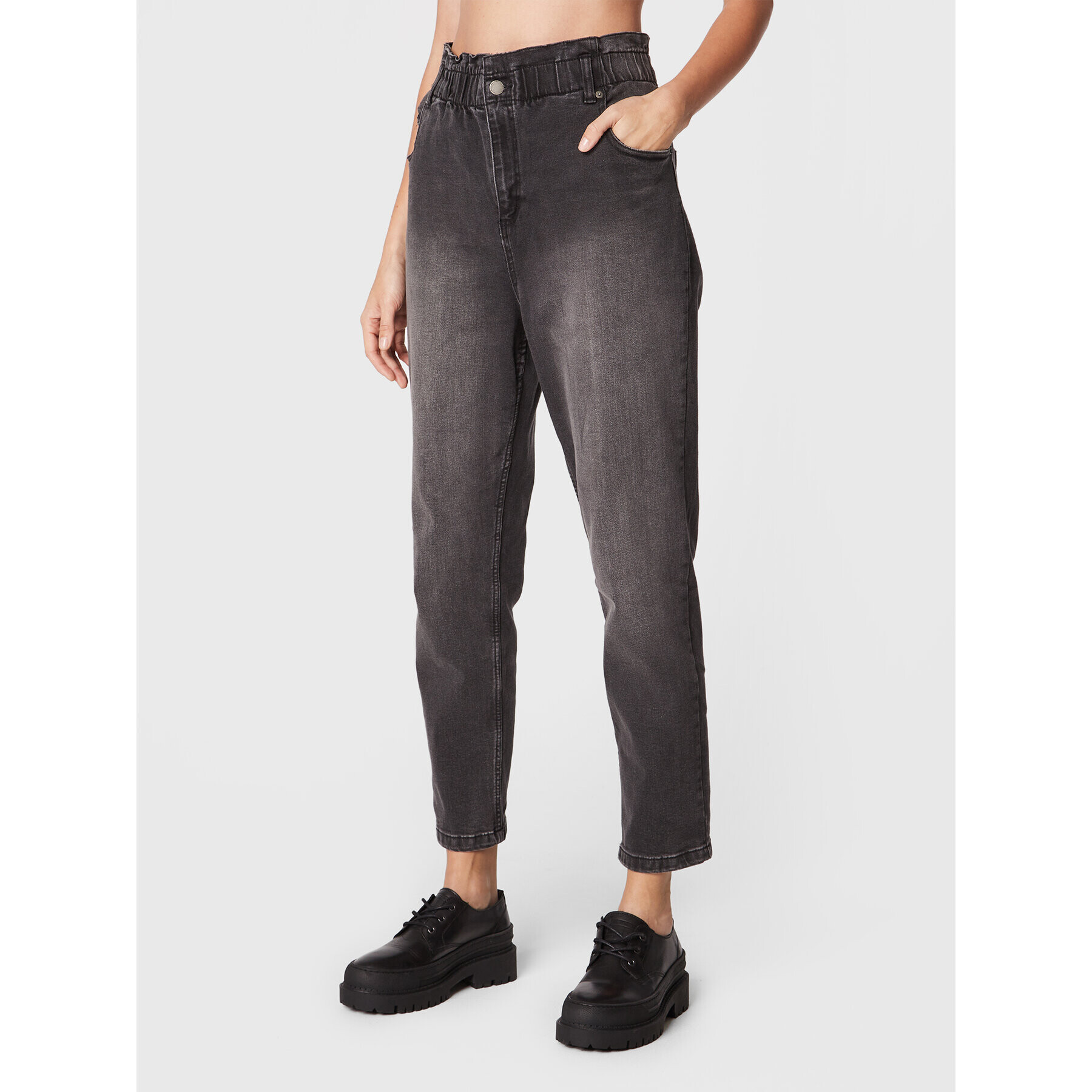 Roxy Дънки End Game ERJDP03281 Сив Relaxed Fit - Pepit.bg