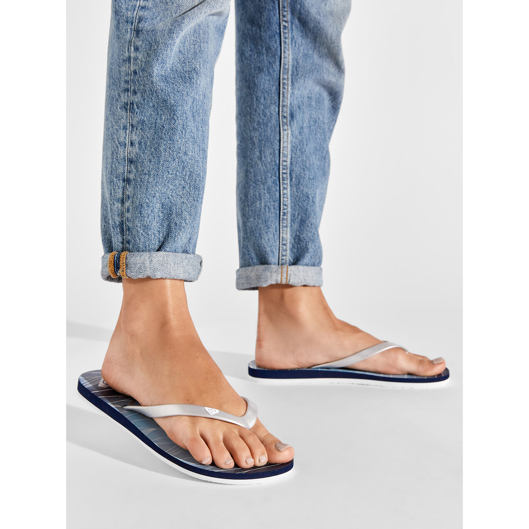 Roxy Джапанки ARJL100869 Сребрист - Pepit.bg