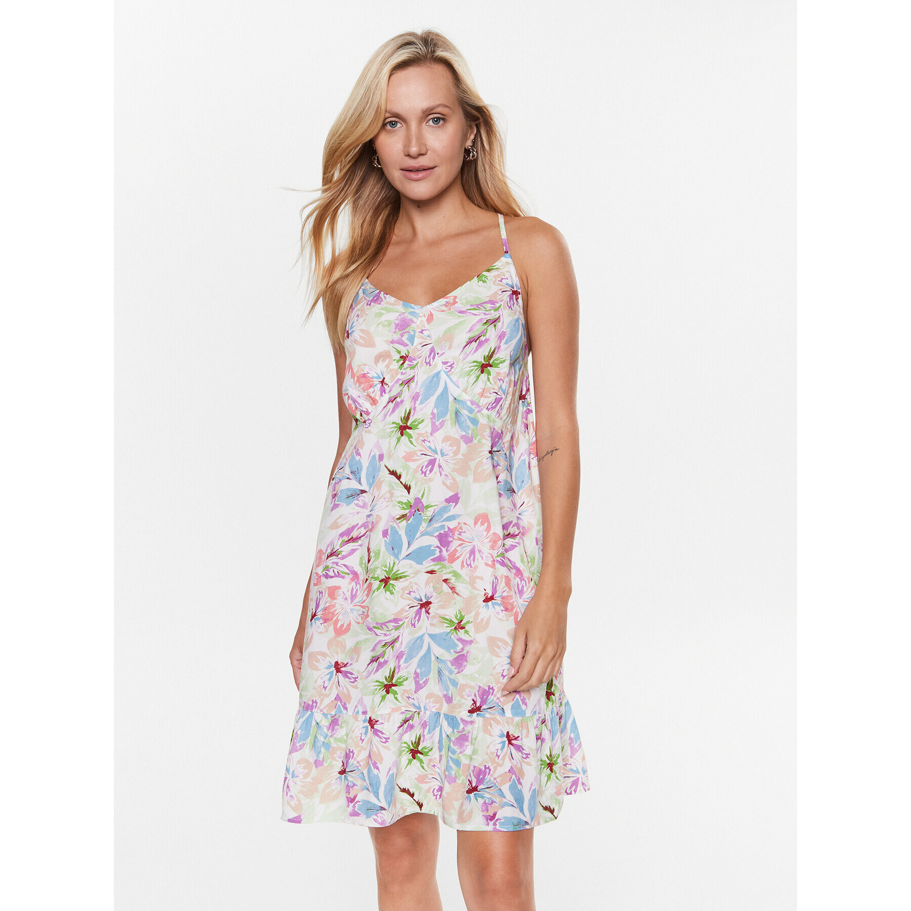 Roxy Лятна рокля ERJWD03692 Цветен Regular Fit - Pepit.bg