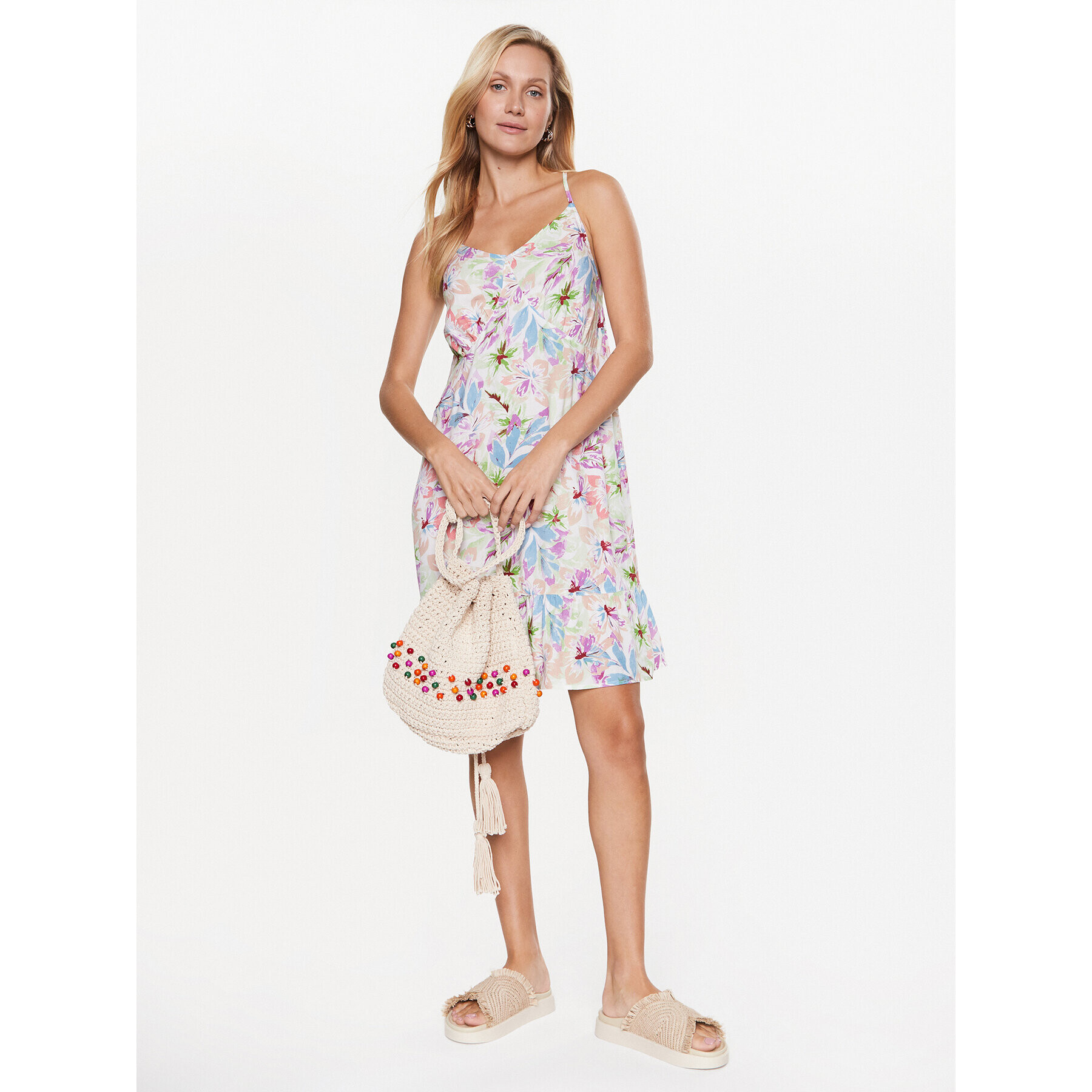 Roxy Лятна рокля ERJWD03692 Цветен Regular Fit - Pepit.bg