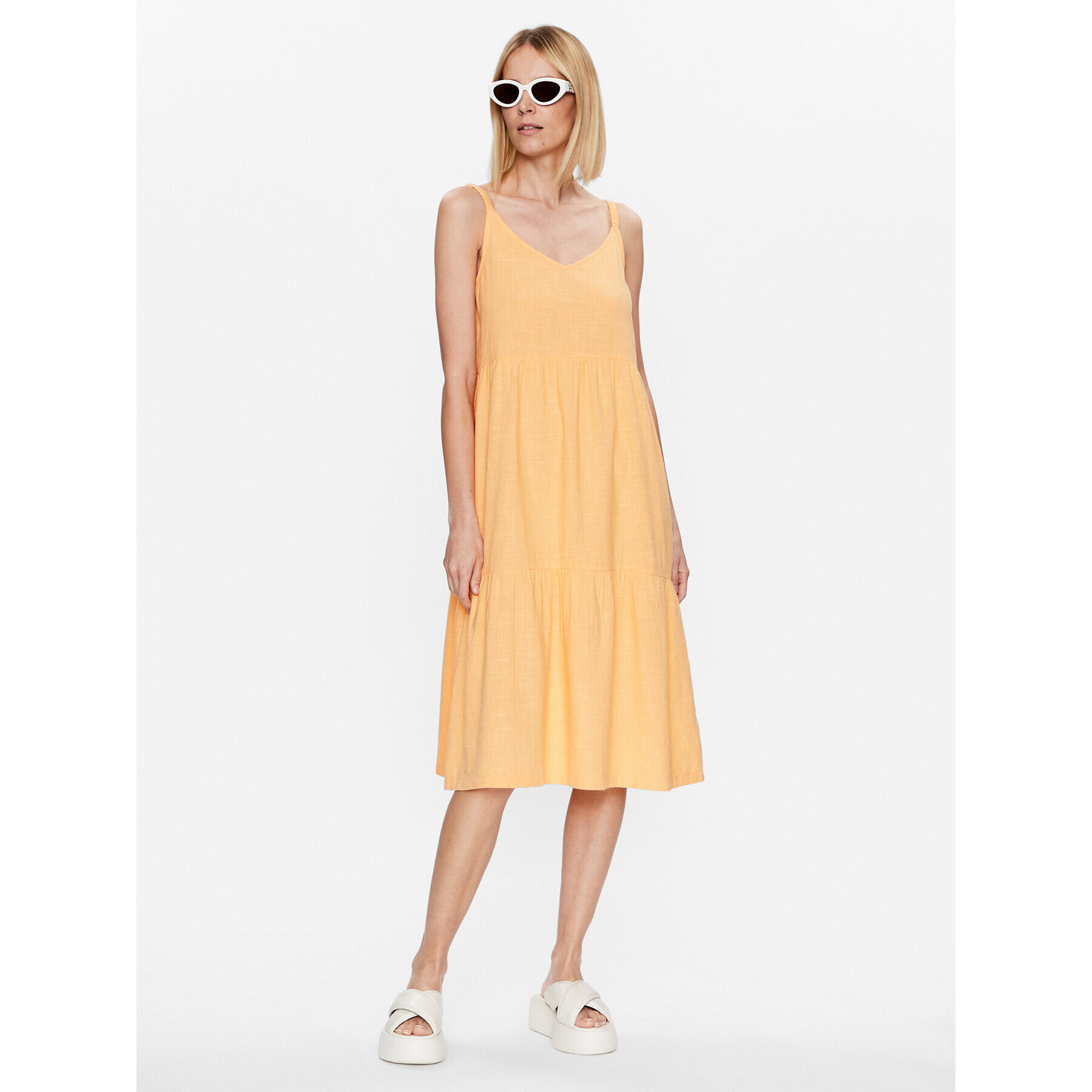 Roxy Лятна рокля ERJWD03699 Оранжев Regular Fit - Pepit.bg