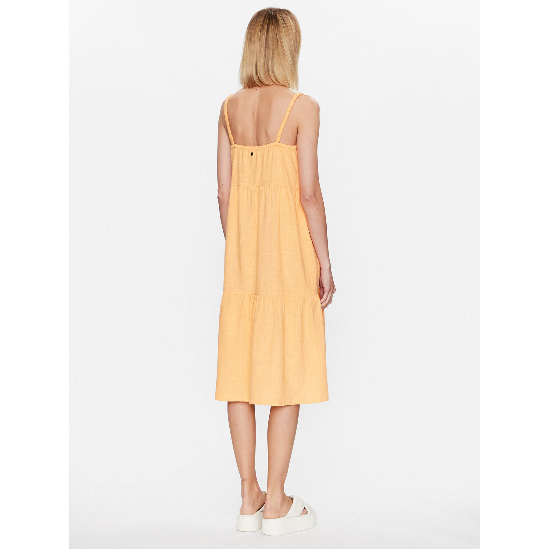 Roxy Лятна рокля ERJWD03699 Оранжев Regular Fit - Pepit.bg