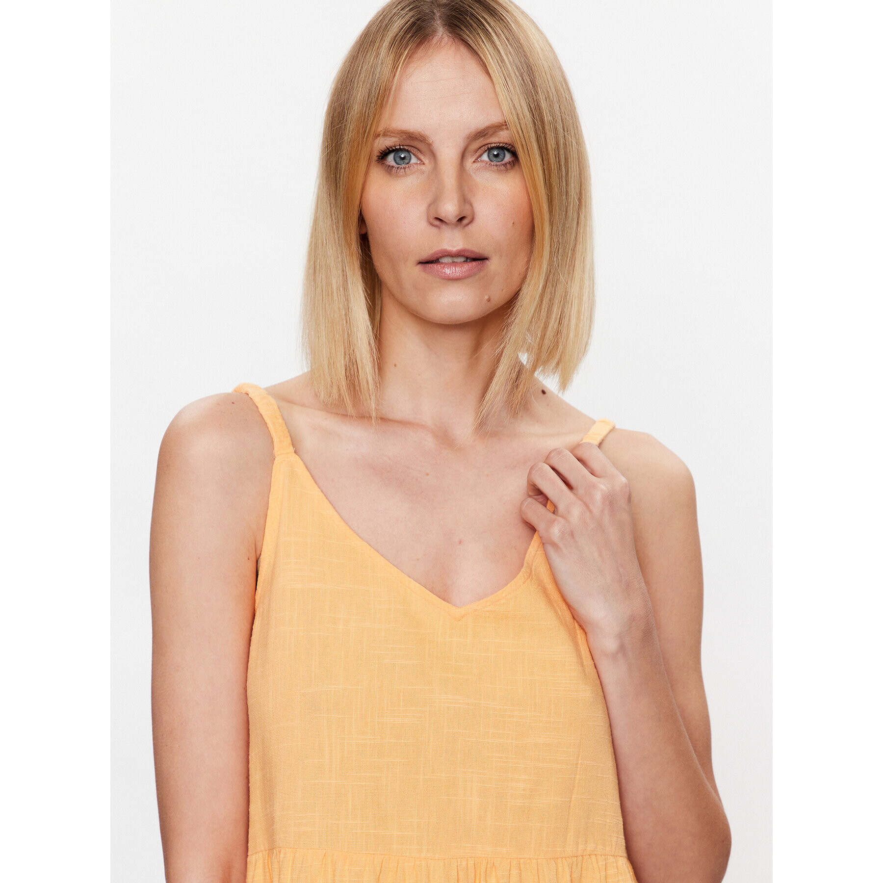 Roxy Лятна рокля ERJWD03699 Оранжев Regular Fit - Pepit.bg