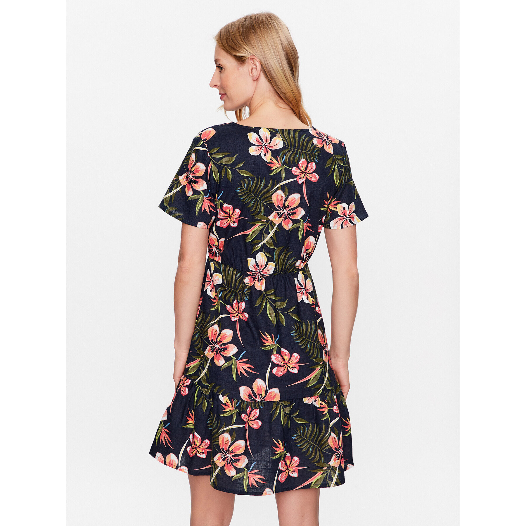 Roxy Лятна рокля ERJWD03709 Тъмносин Regular Fit - Pepit.bg