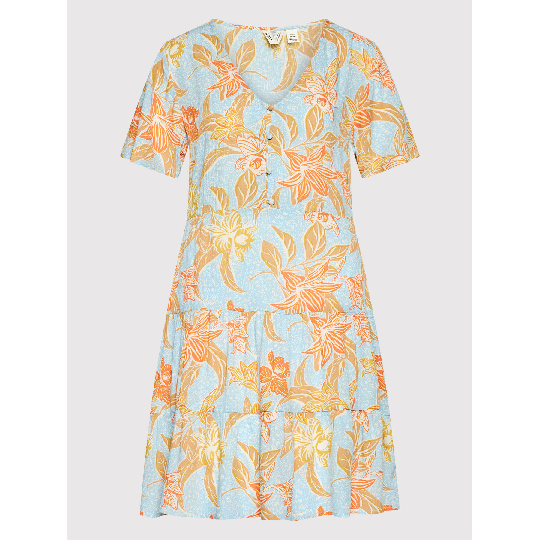 Roxy Лятна рокля Sunny Summer ERJWD03631 Син Regular Fit - Pepit.bg