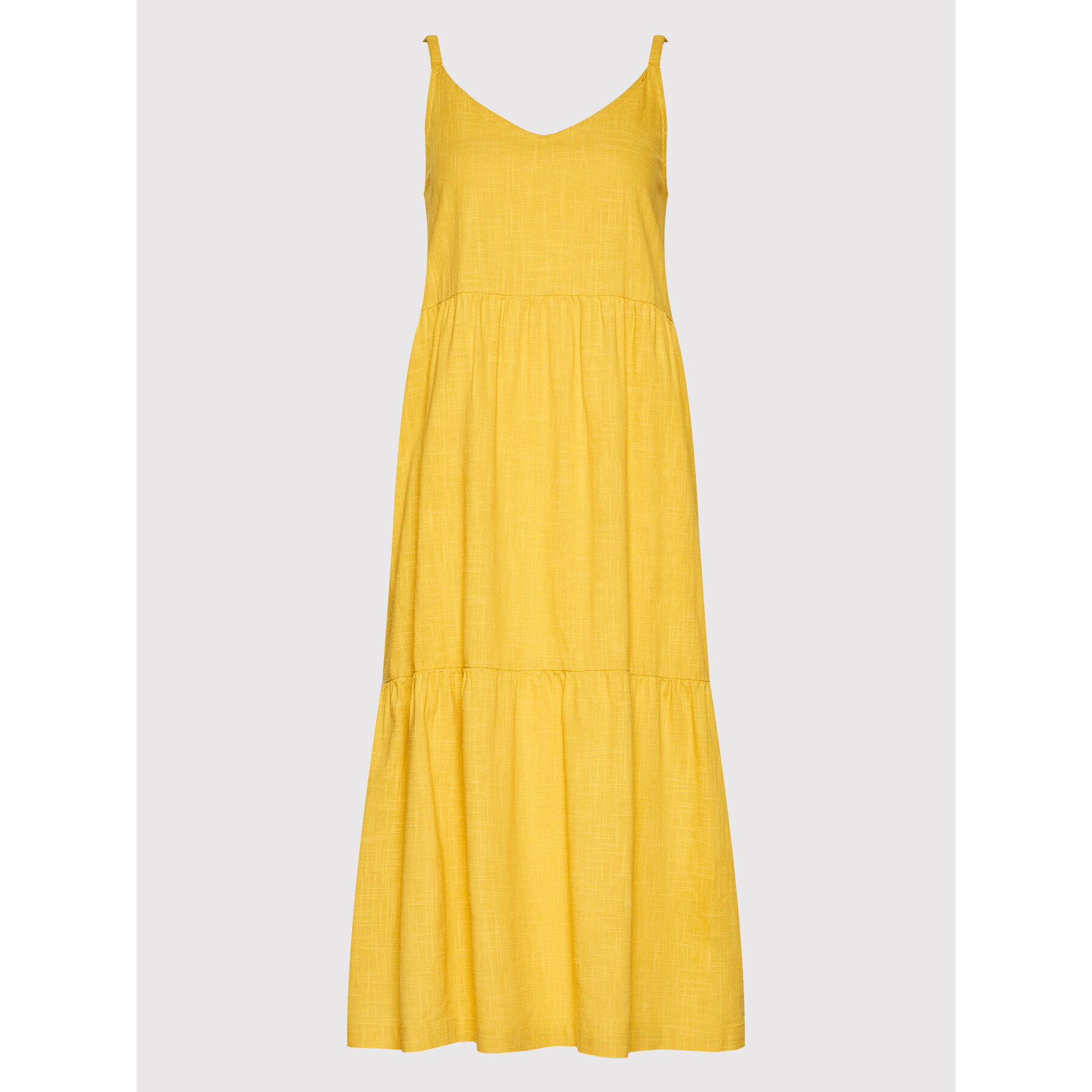 Roxy Лятна рокля Waiting Line ERJWD03610 Жълт Regular Fit - Pepit.bg