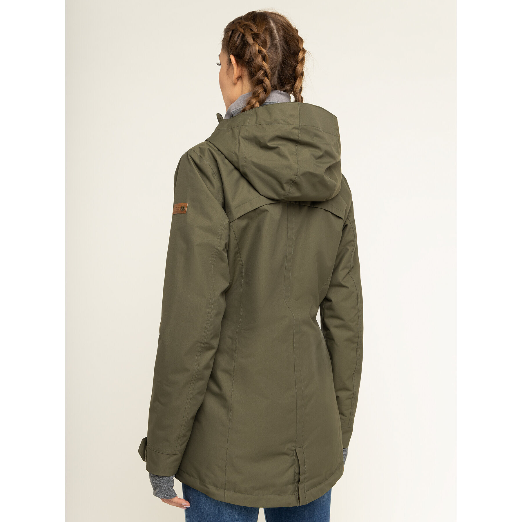Roxy Парка Stated ERJTJ03225 Зелен Long Fit - Pepit.bg