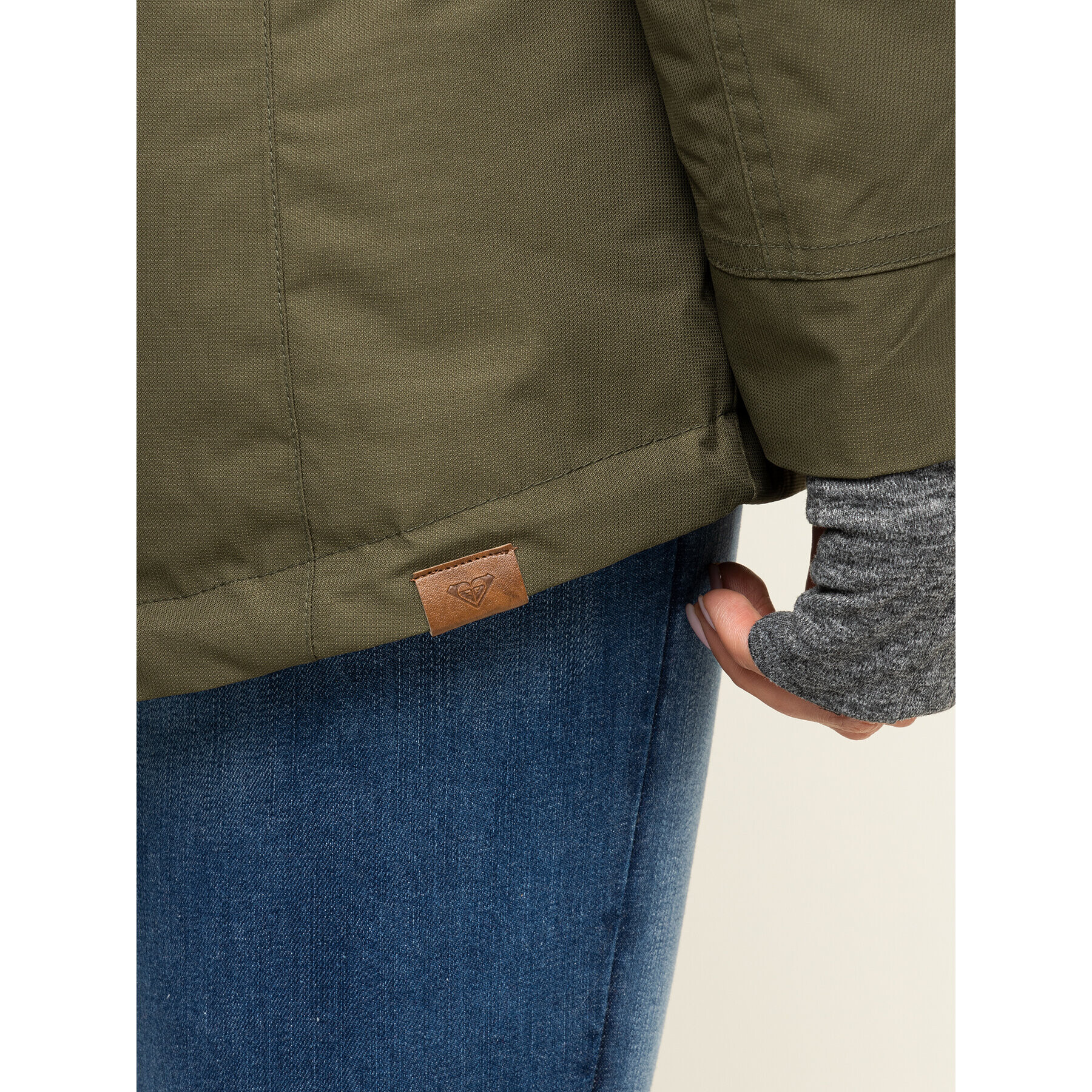 Roxy Парка Stated ERJTJ03225 Зелен Long Fit - Pepit.bg