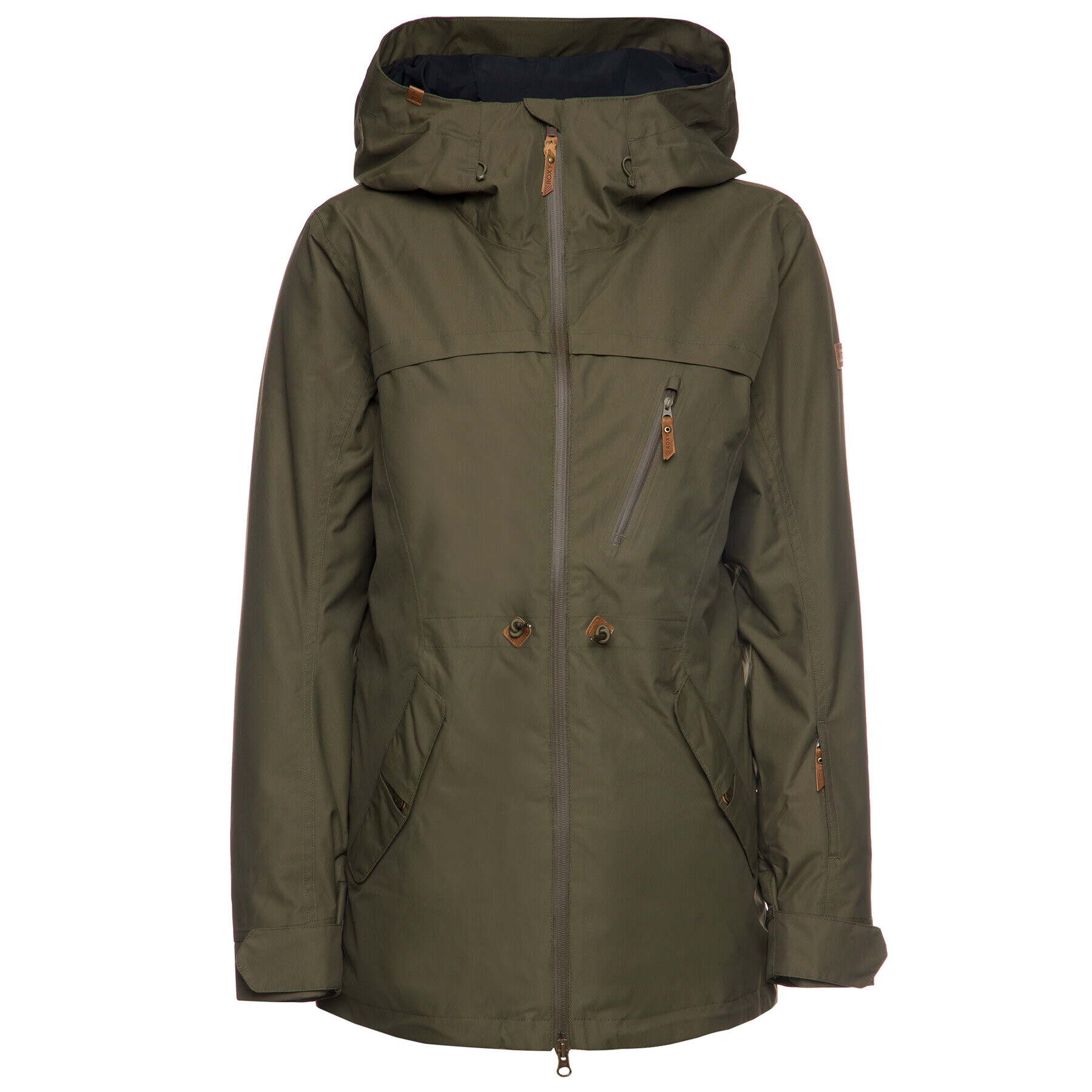 Roxy Парка Stated ERJTJ03225 Зелен Long Fit - Pepit.bg