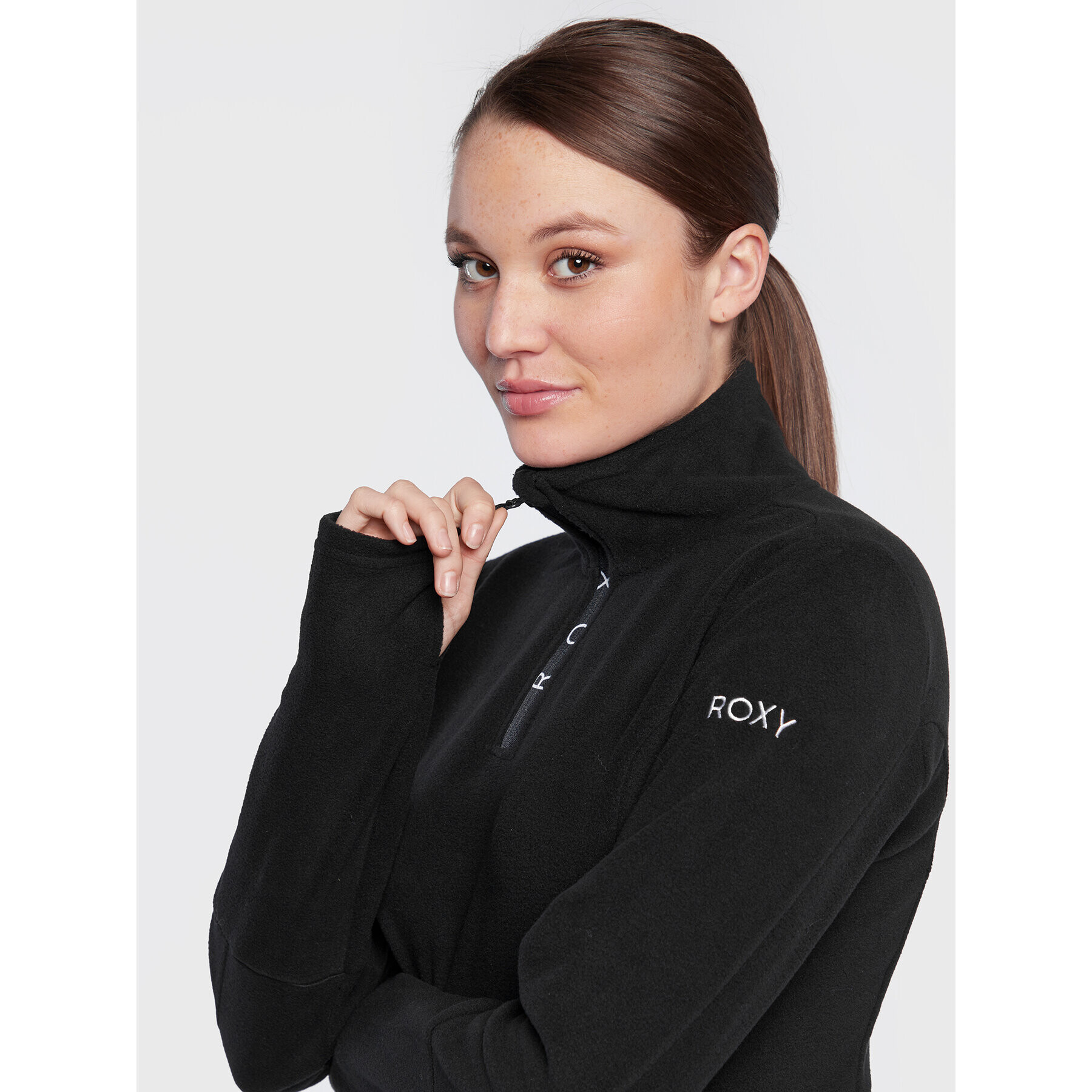 Roxy Полар Sayna ERJFT04552 Черен Regular Fit - Pepit.bg