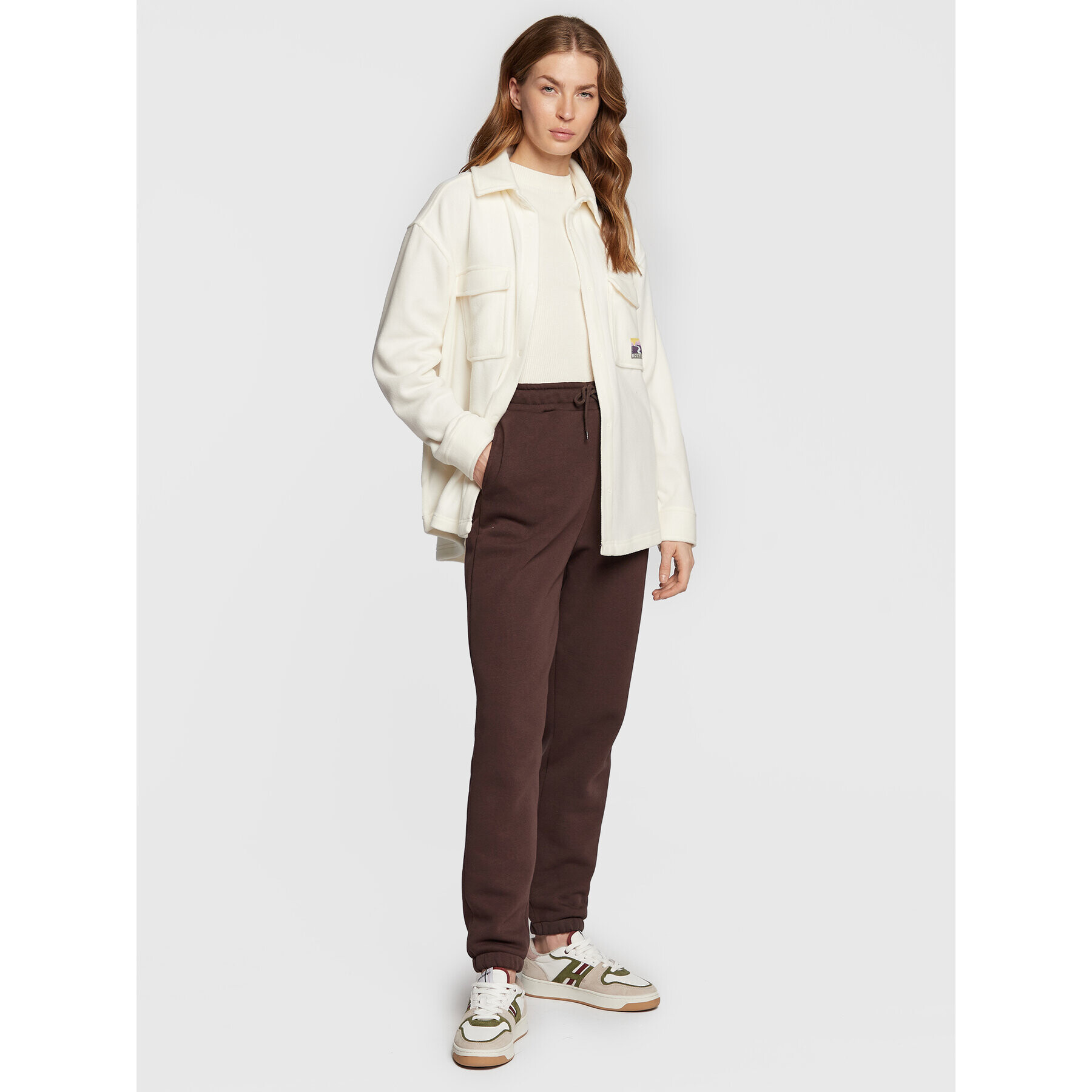 Roxy Риза Because The Night ERJPF03108 Бежов Loose Fit - Pepit.bg