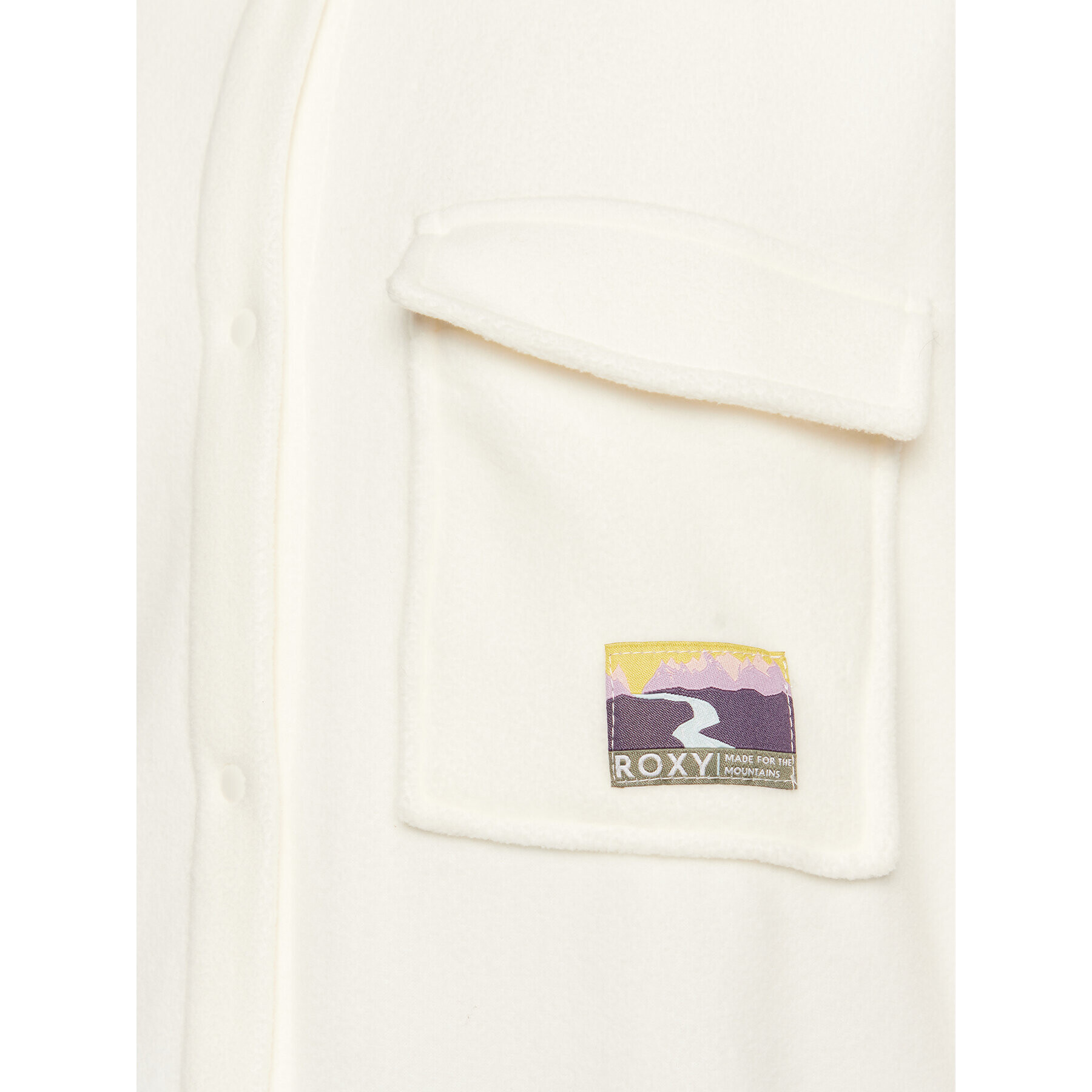 Roxy Риза Because The Night ERJPF03108 Бежов Loose Fit - Pepit.bg