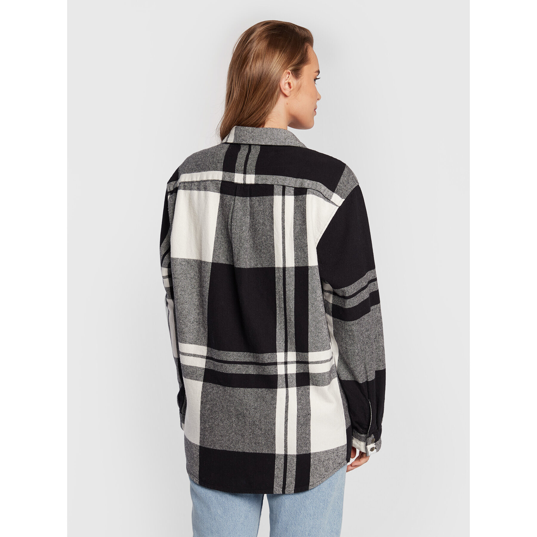 Roxy Риза Let It Go Flannel ARJWT03296 Сив Boyfriend Fit - Pepit.bg