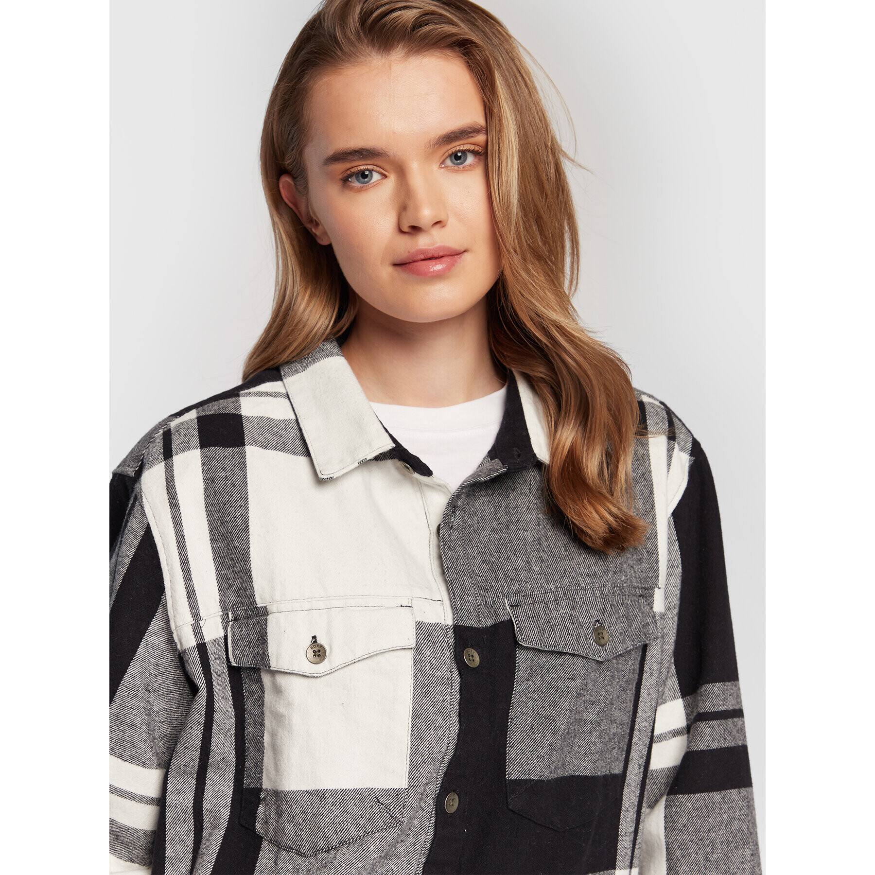 Roxy Риза Let It Go Flannel ARJWT03296 Сив Boyfriend Fit - Pepit.bg