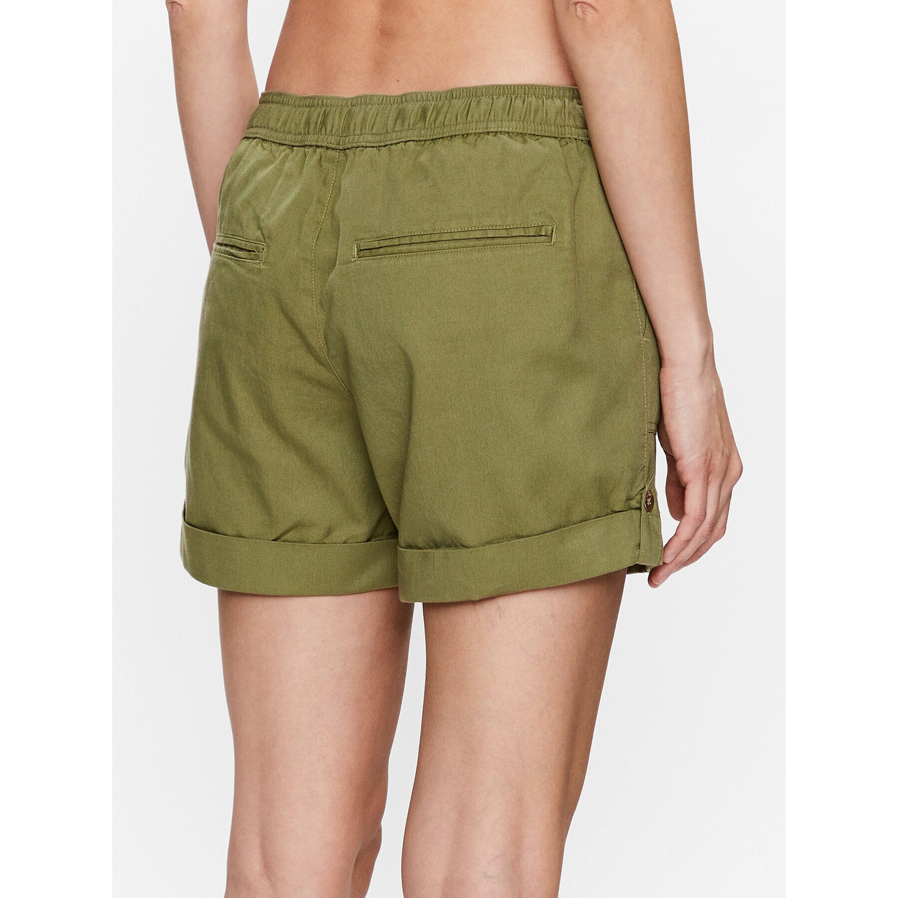Roxy Шорти от плат Life Is Sweeter ERJNS03389 Зелен Regular Fit - Pepit.bg
