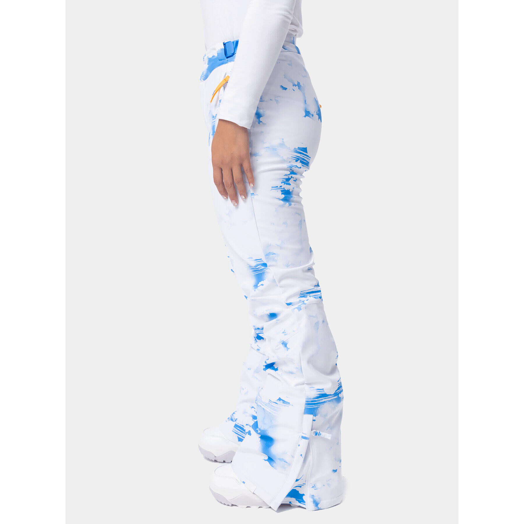 Roxy Ски панталони Chloe Kim Pt Snpt ERJTP03222 Бял Regular Fit - Pepit.bg